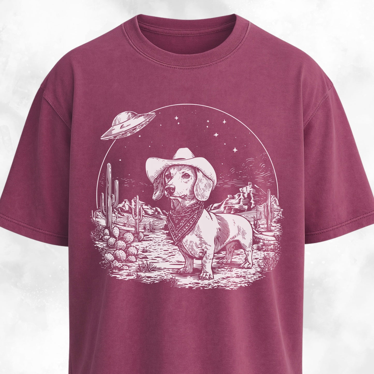 Cowboy Doxie In The Desert T-Shirt