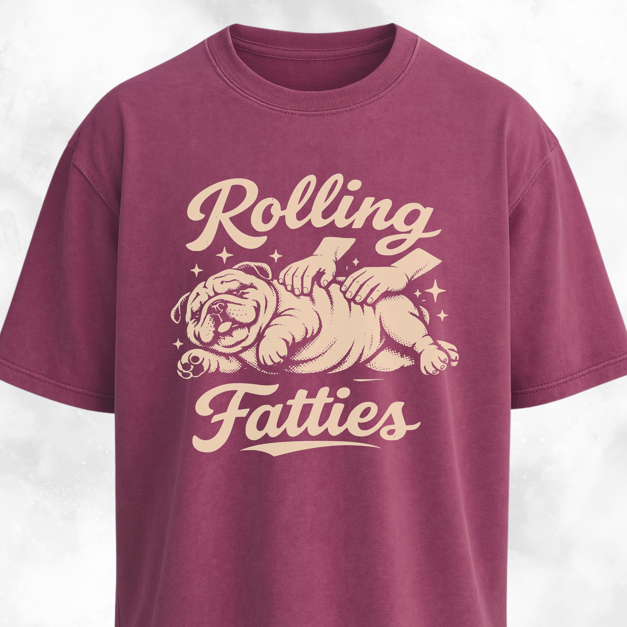 Rolling Fatties Bulldog T-Shirt