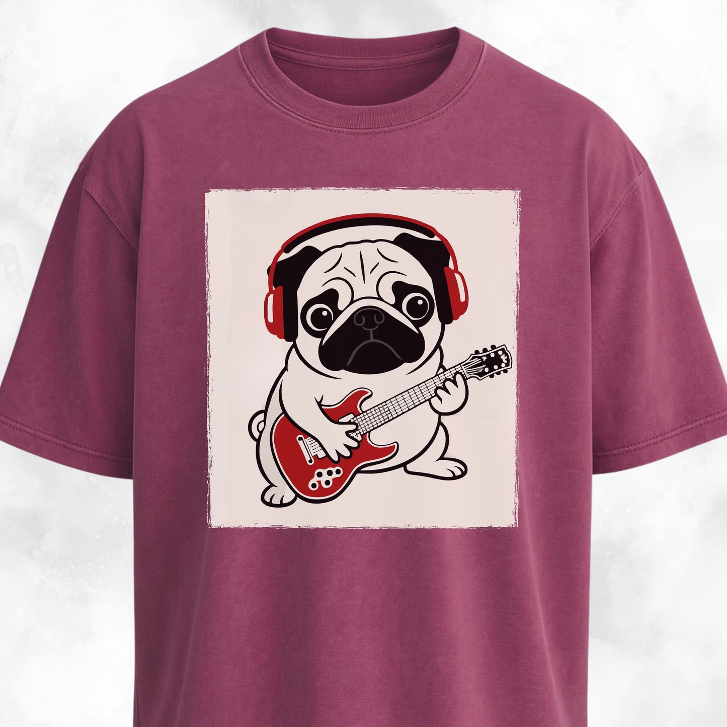 Pug Playing The Guitar T-Shirt