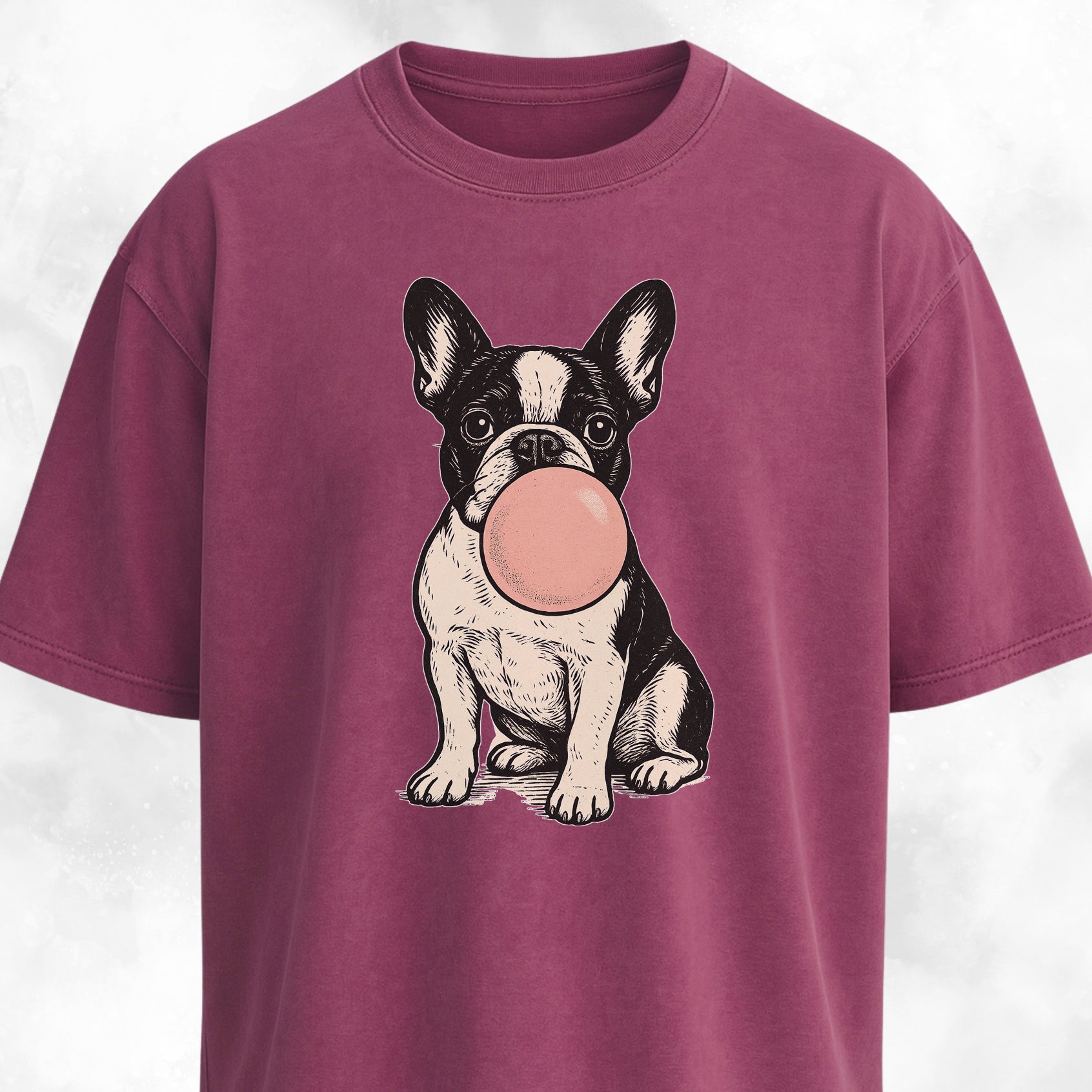 Frenchie Blowing Bubblegum T-Shirt