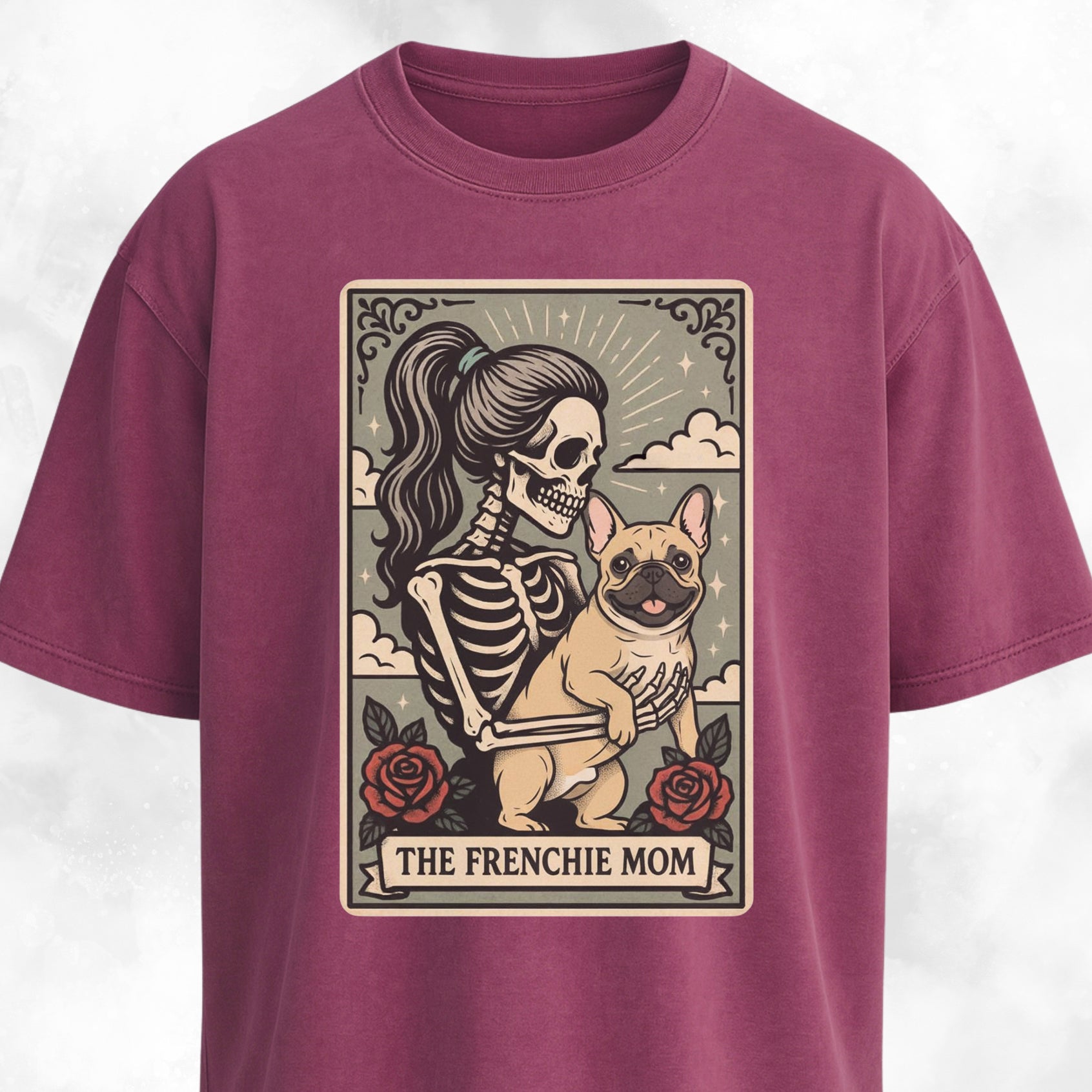 The Frenchie Mom Tarot Card T-Shirt