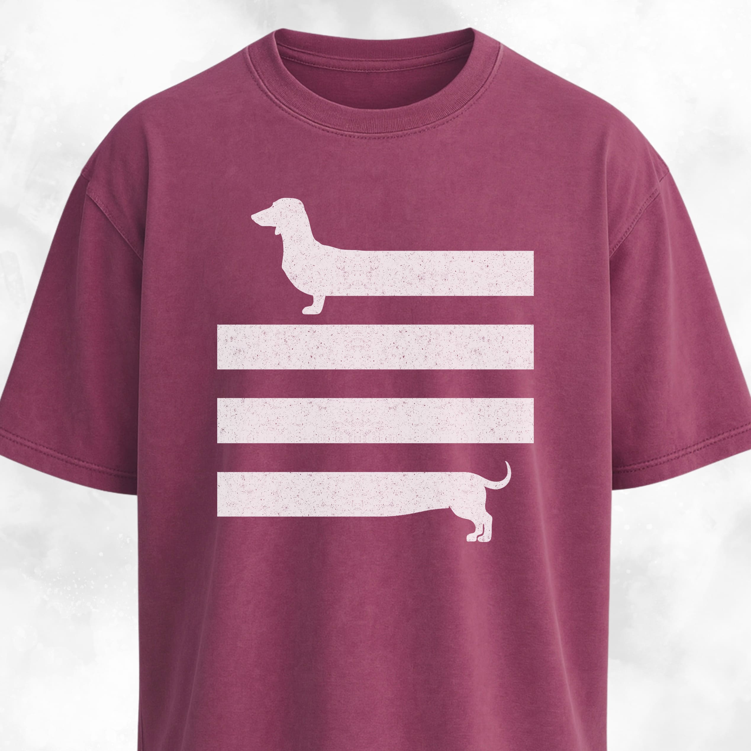 Long Body Abstract Dachshund T-Shirt