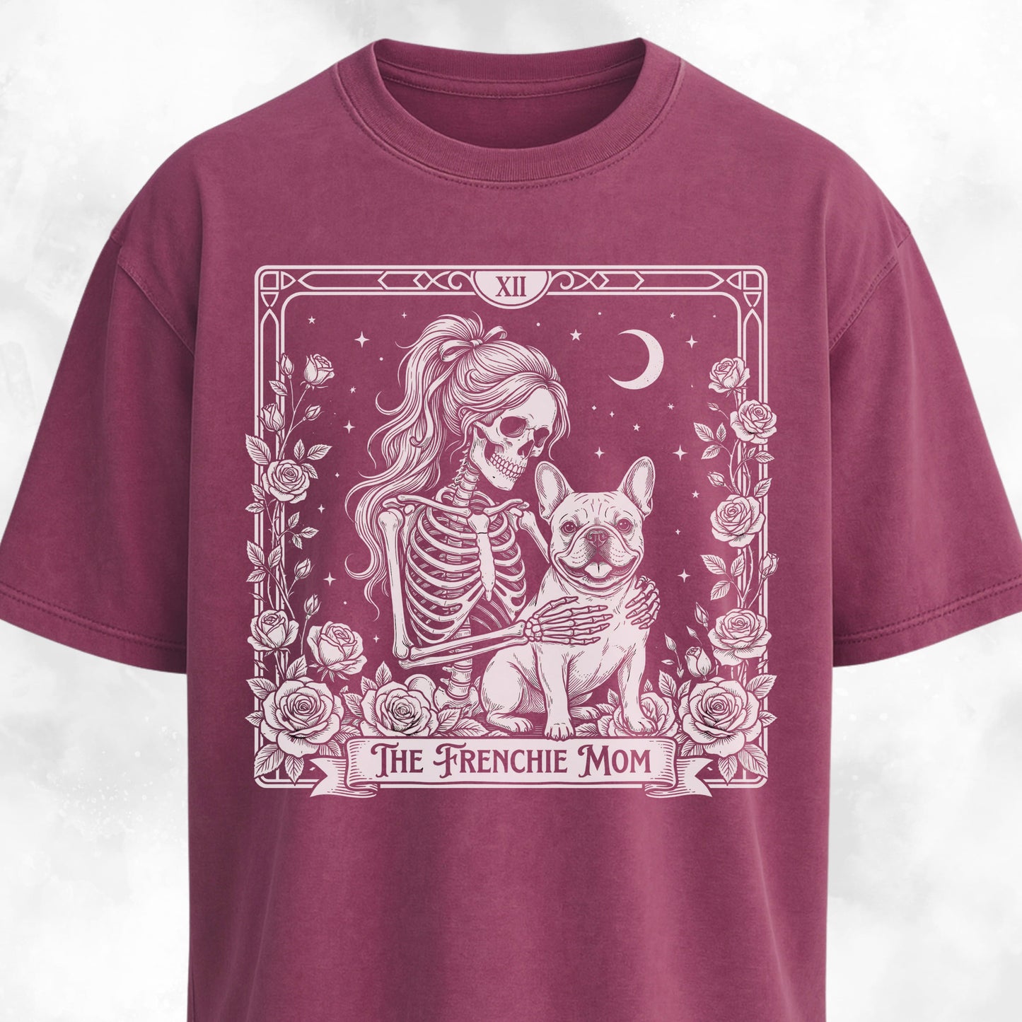 Gothic Frenchie Mom T-Shirt