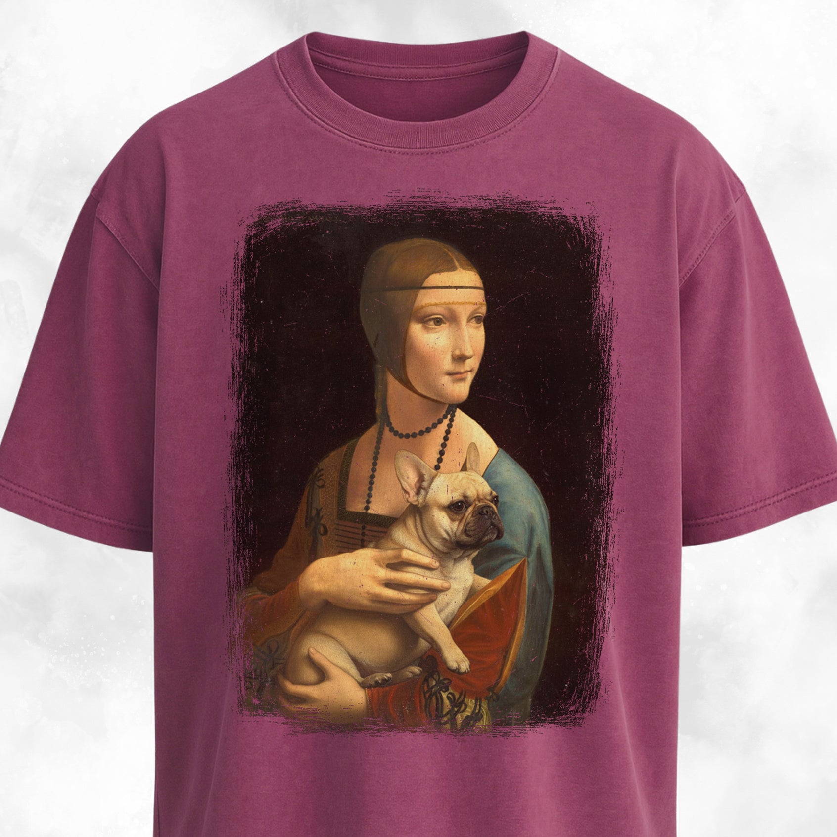 Lady With An Ermine Frenchie Edition T-Shirt