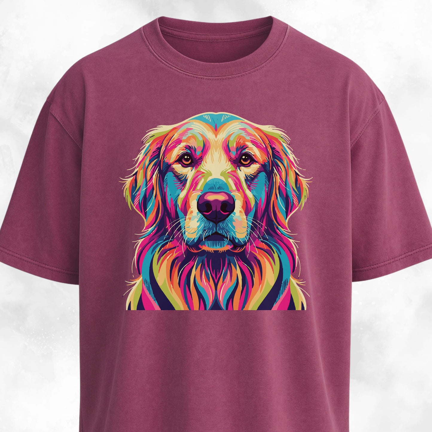 Colorful Golden Retriever T-Shirt