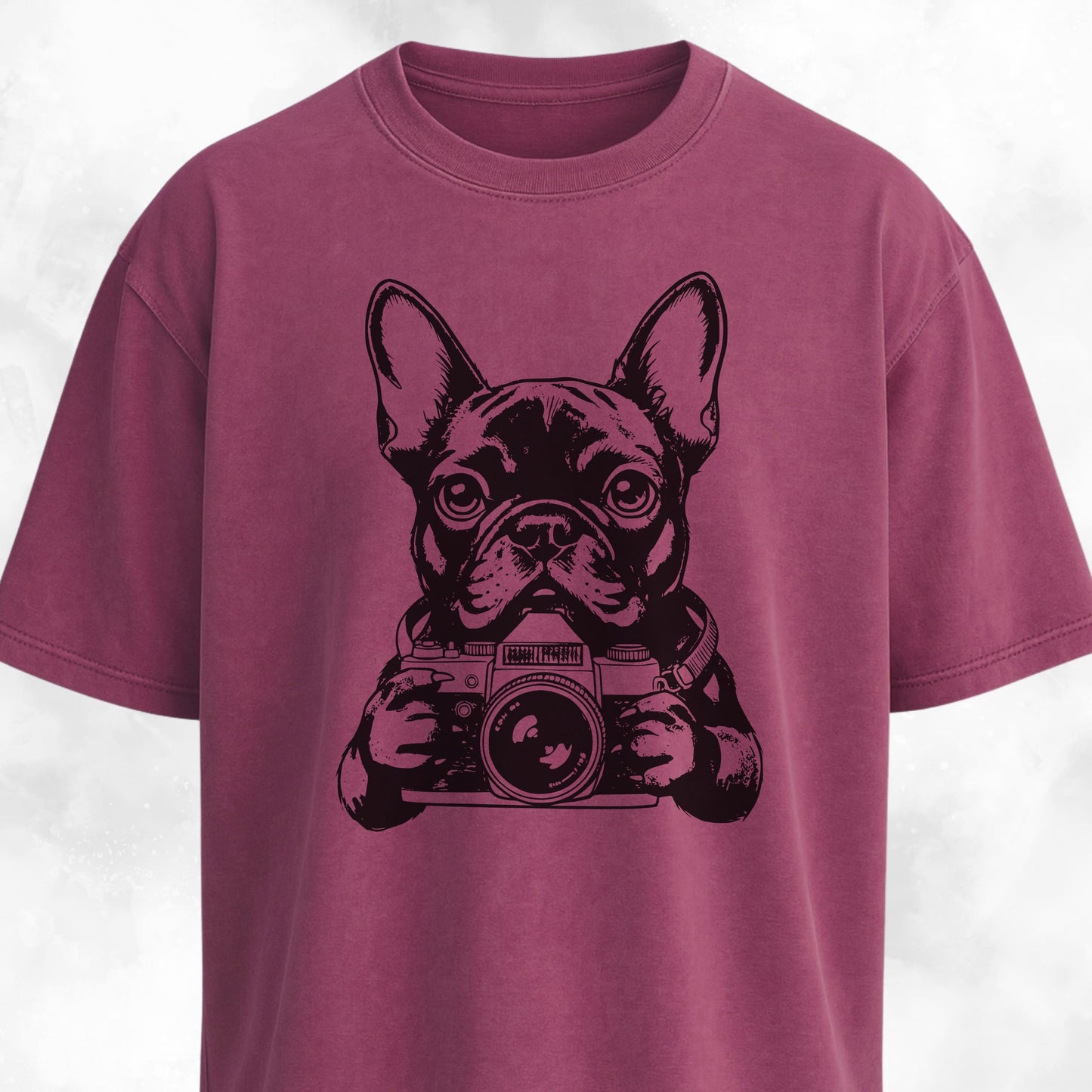 Tourist Frenchie With A Camera T-Shirt