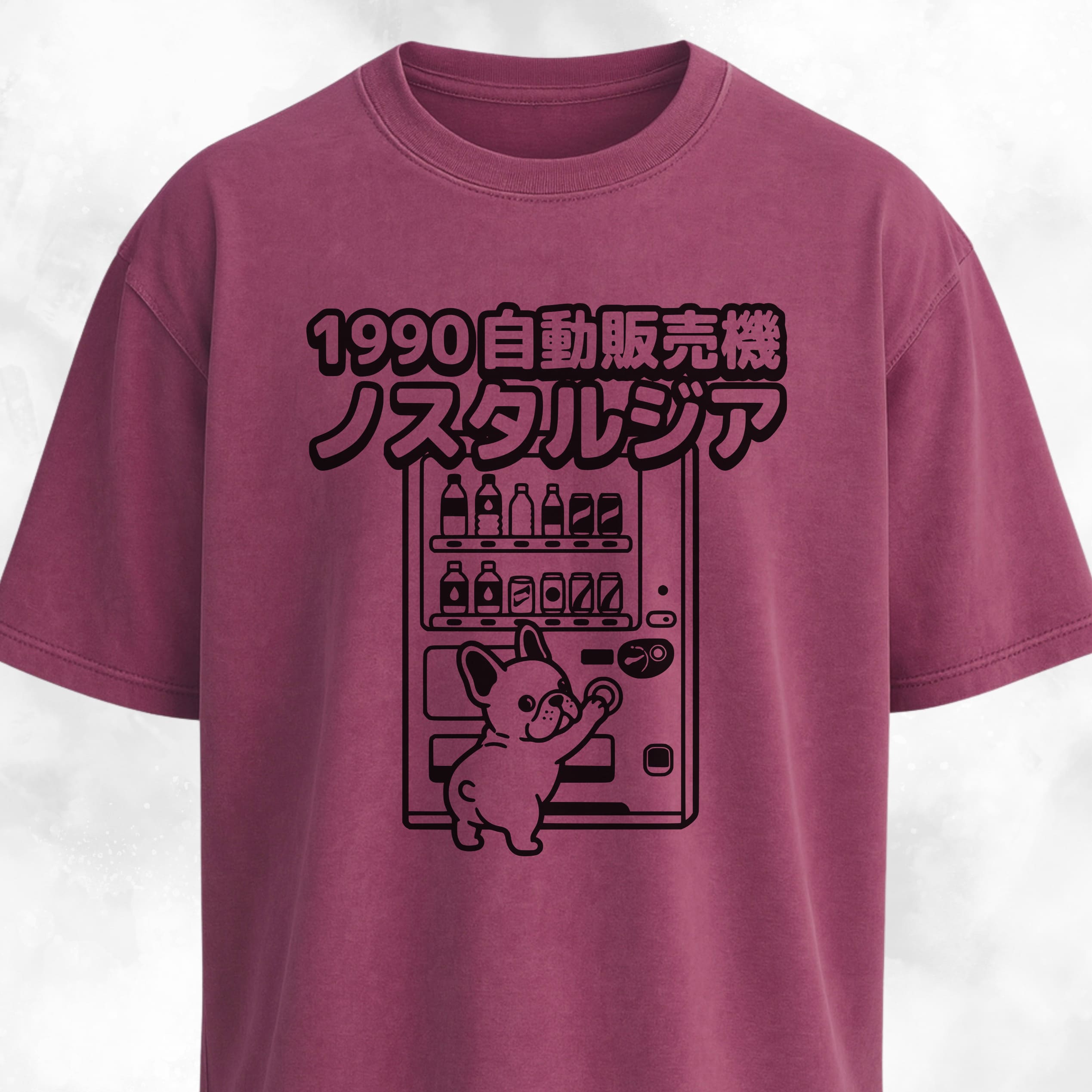 Frenchie Japanese Vending Machine T-Shirt