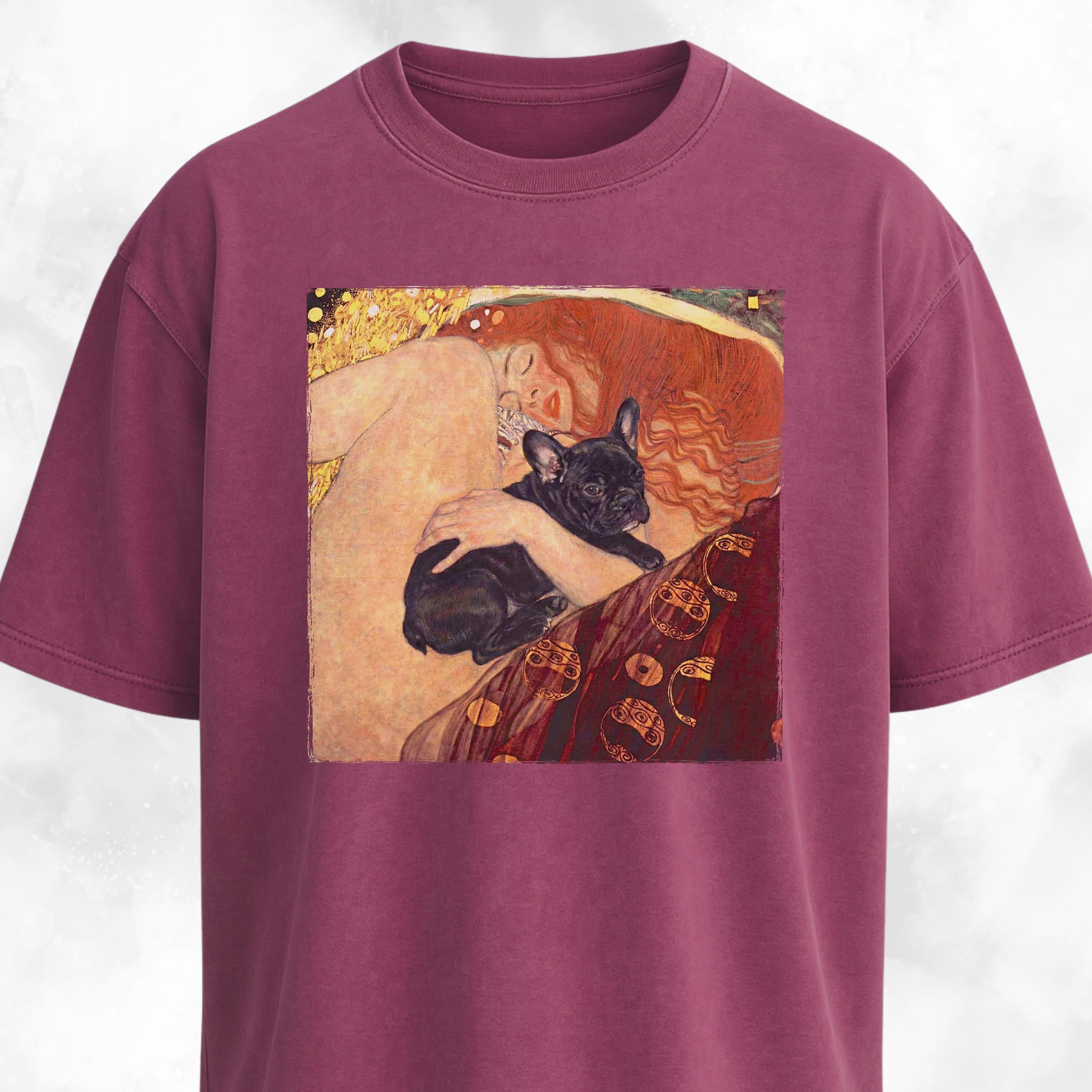 Klimt's Danae With A Frenchie T-Shirt