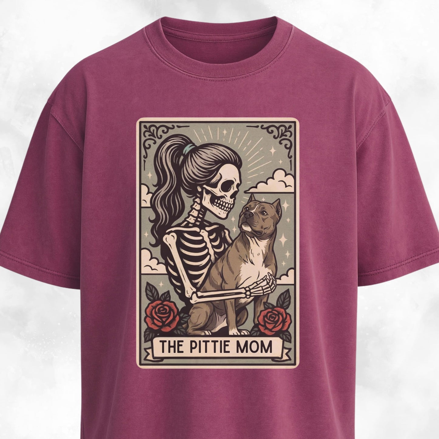 The Pittie Mom Tarot Card T-Shirt