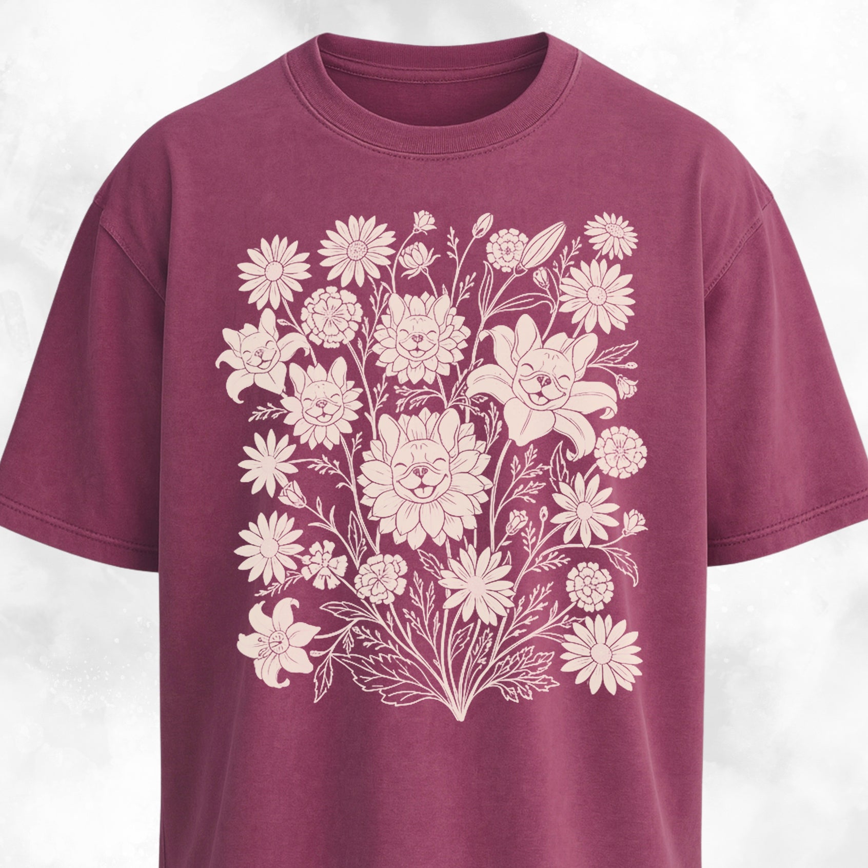 Frenchies Wildflower Composition T-Shirt