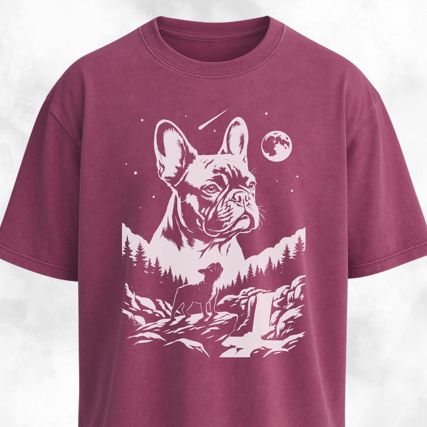 Frenchie Night Collage T-Shirt
