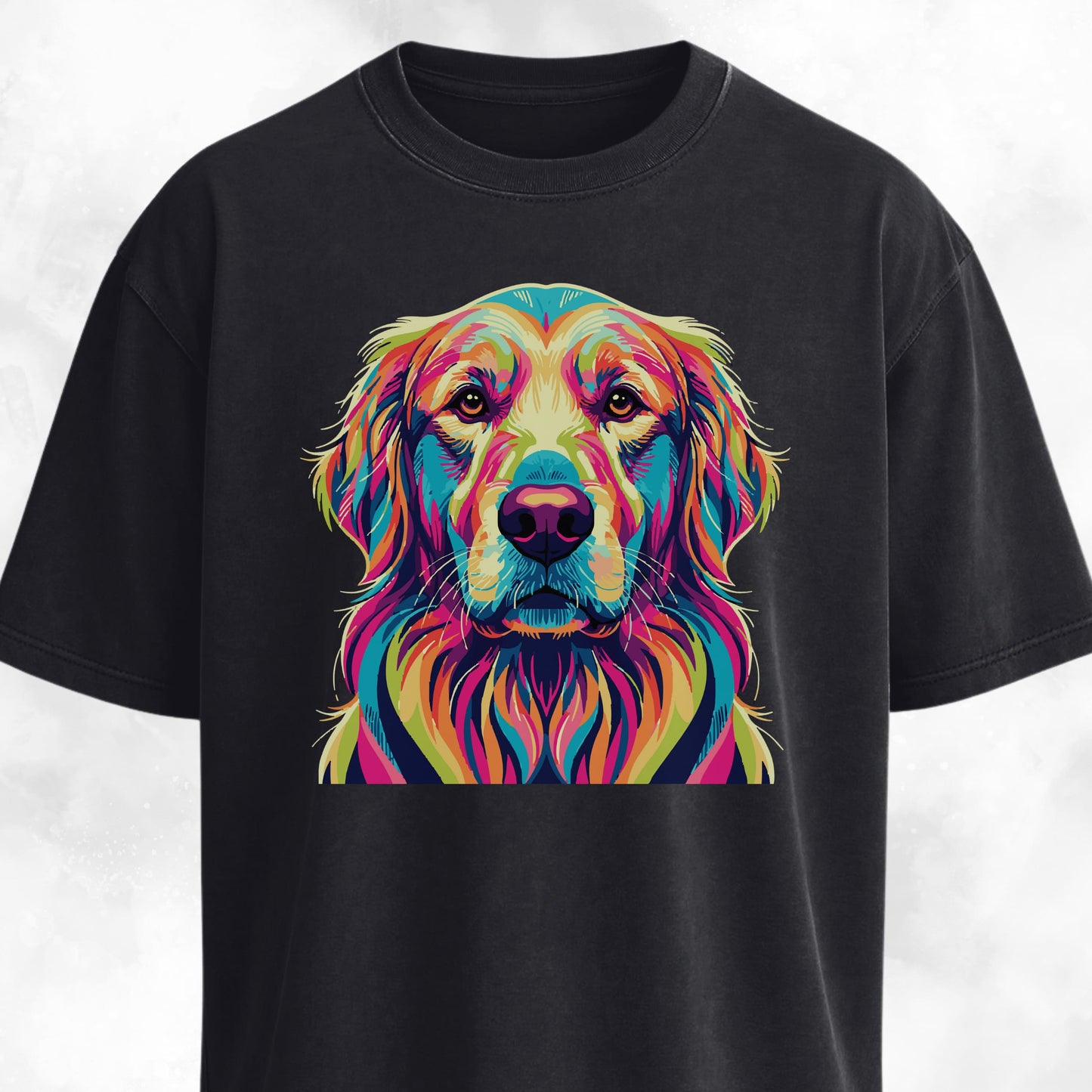 Colorful Golden Retriever T-Shirt