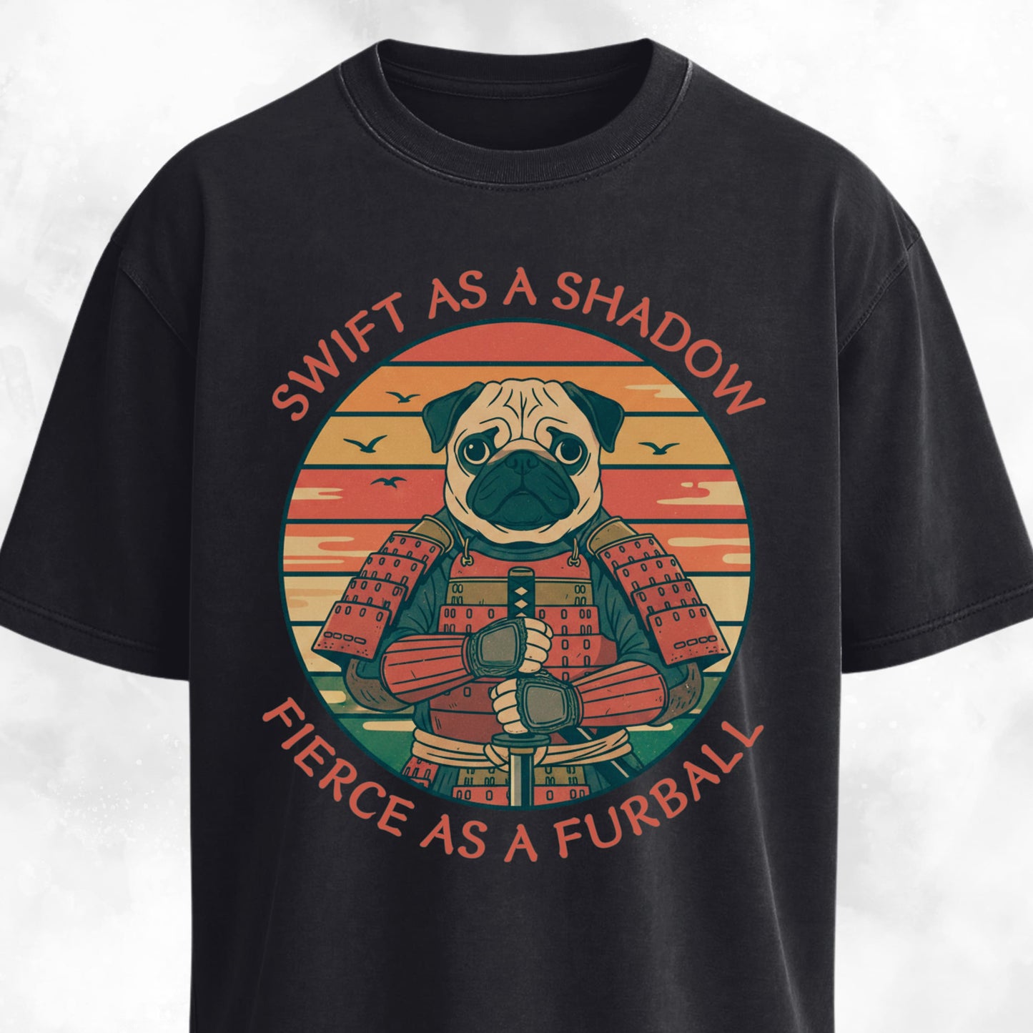 Samurai Pug Swift As A Shadow