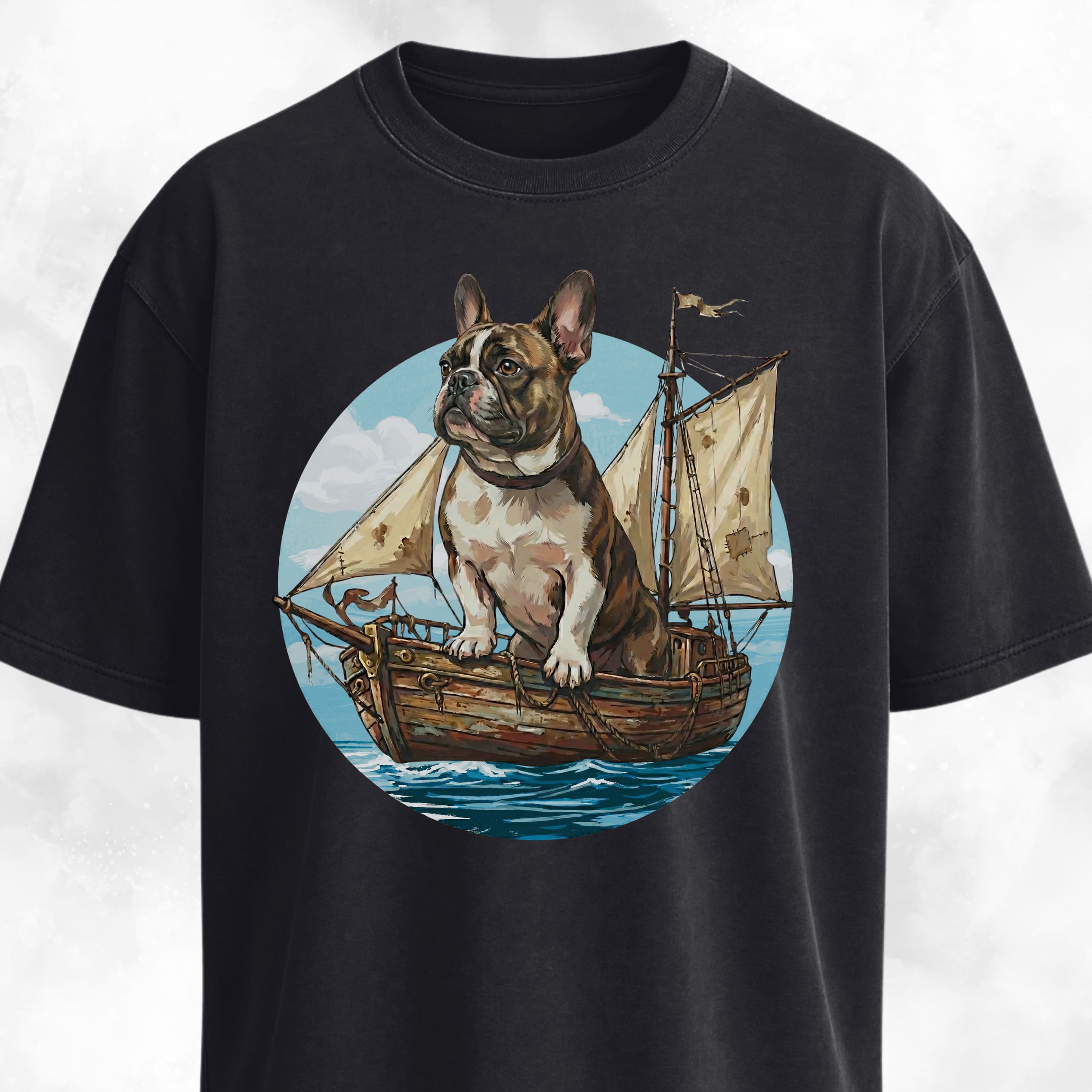 We Sail At Dawn Frenchie T-Shirt