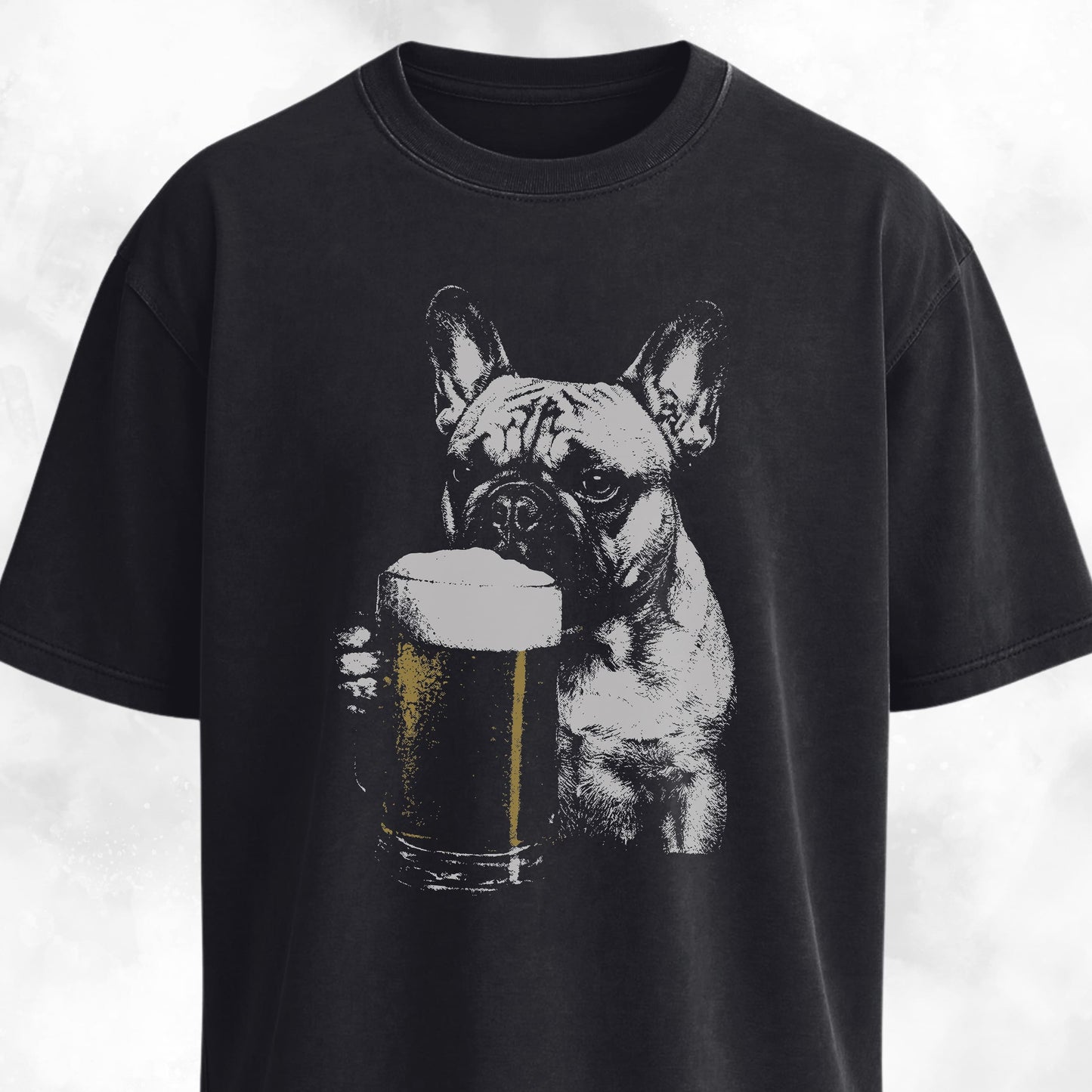 French Bulldog Drinking Beer T-Shirt