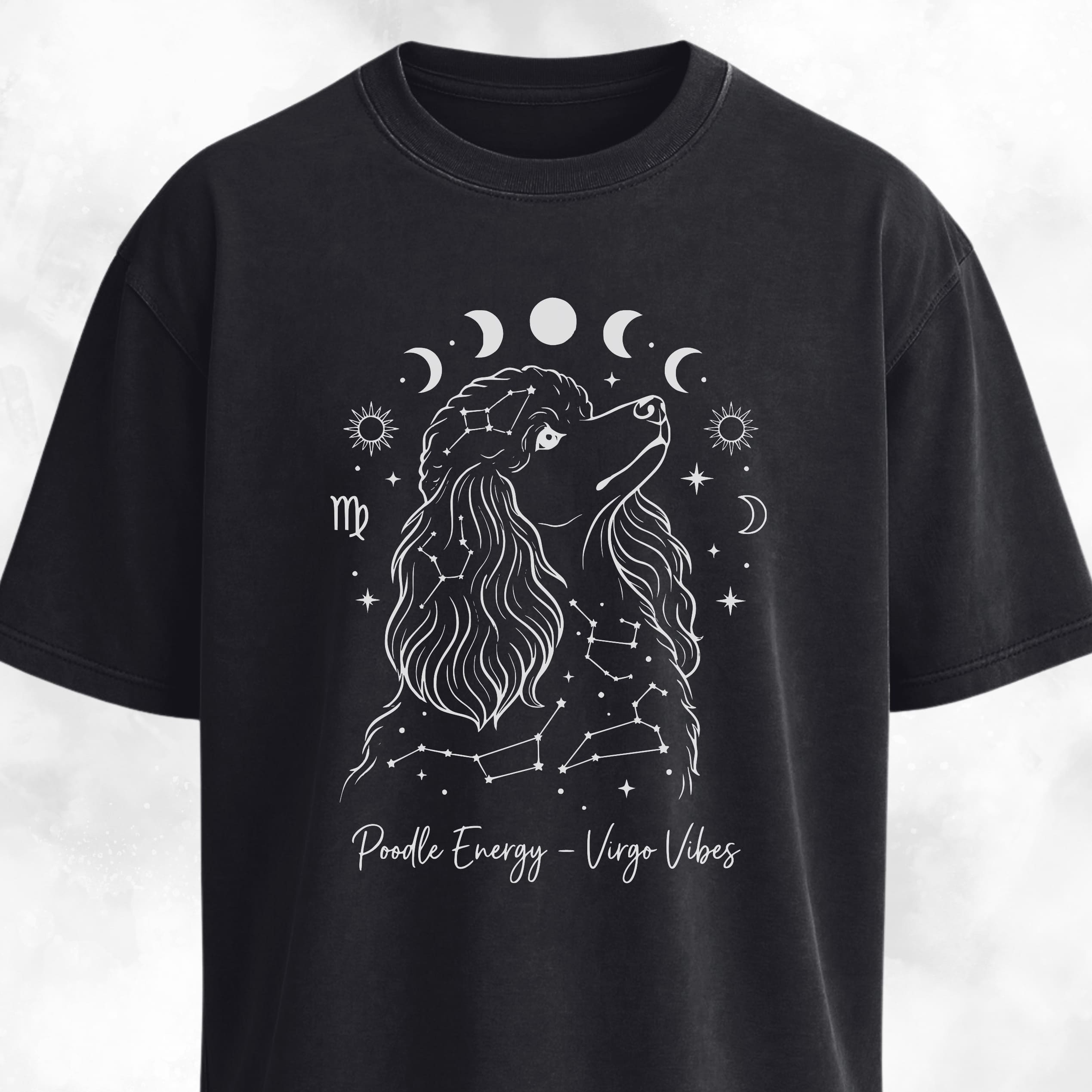 Poodle Energy Astrology T-Shirt
