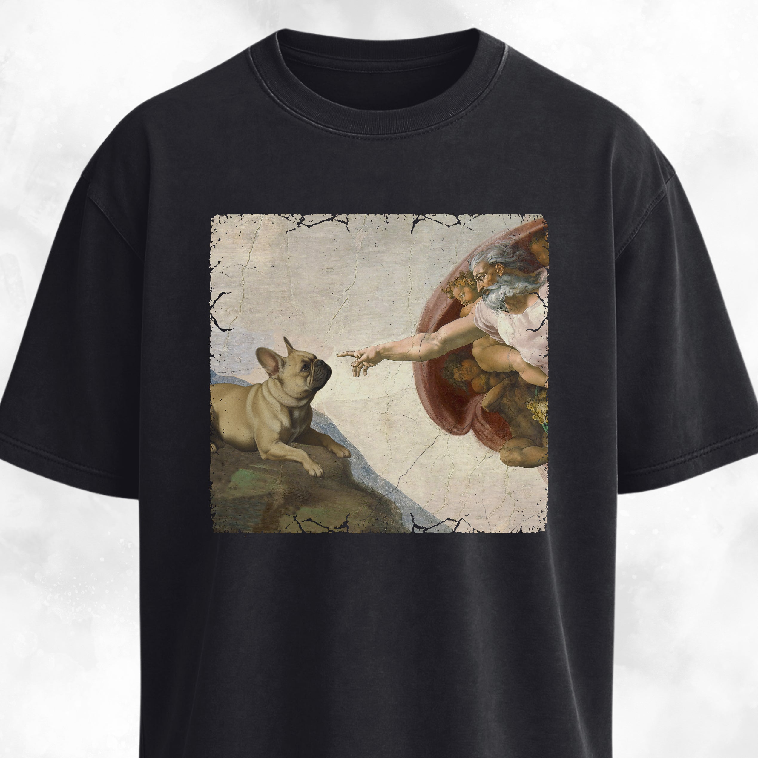 The Creation Of Adam Frenchie Edition T-Shirt