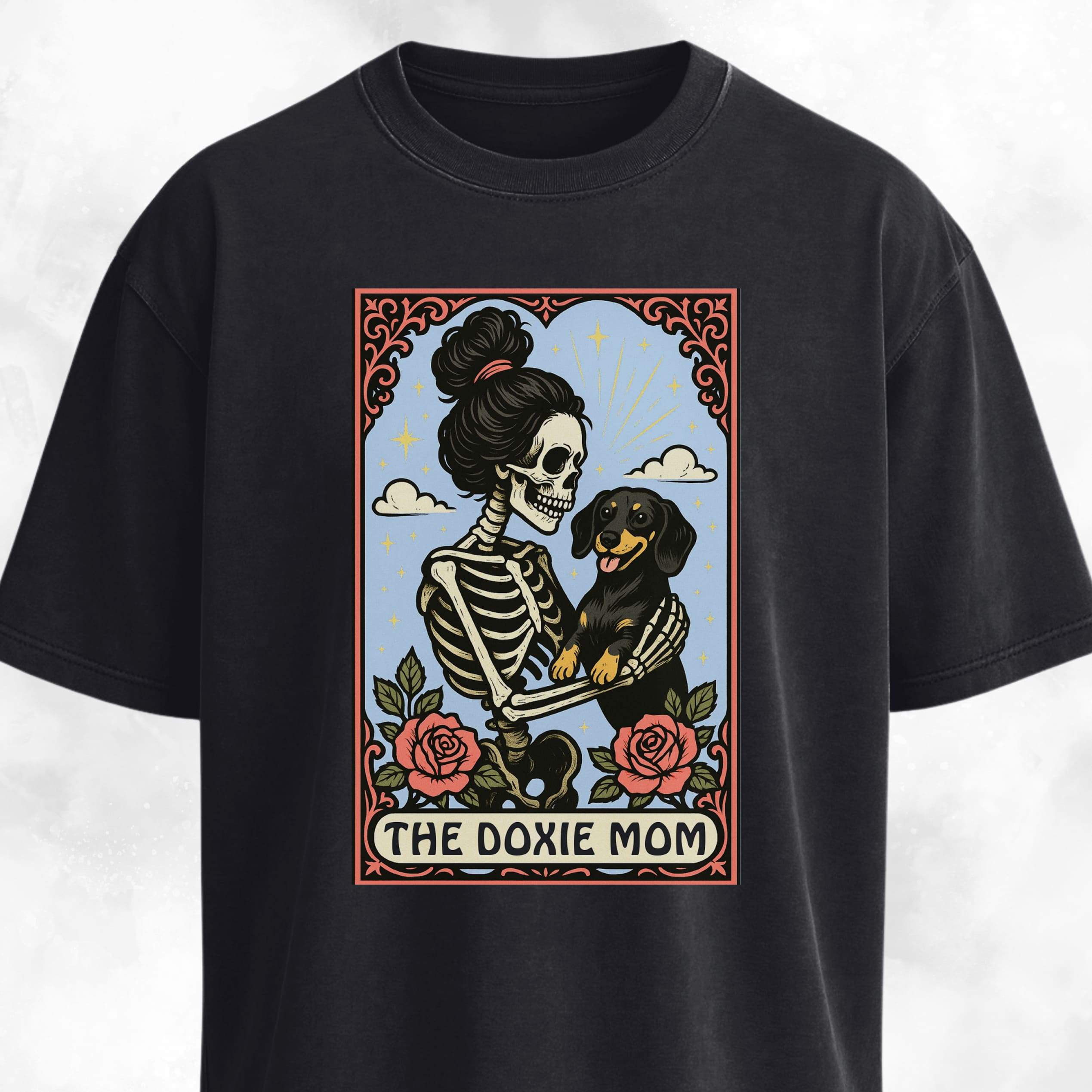 The Doxie Mom Tarot Card T-Shirt