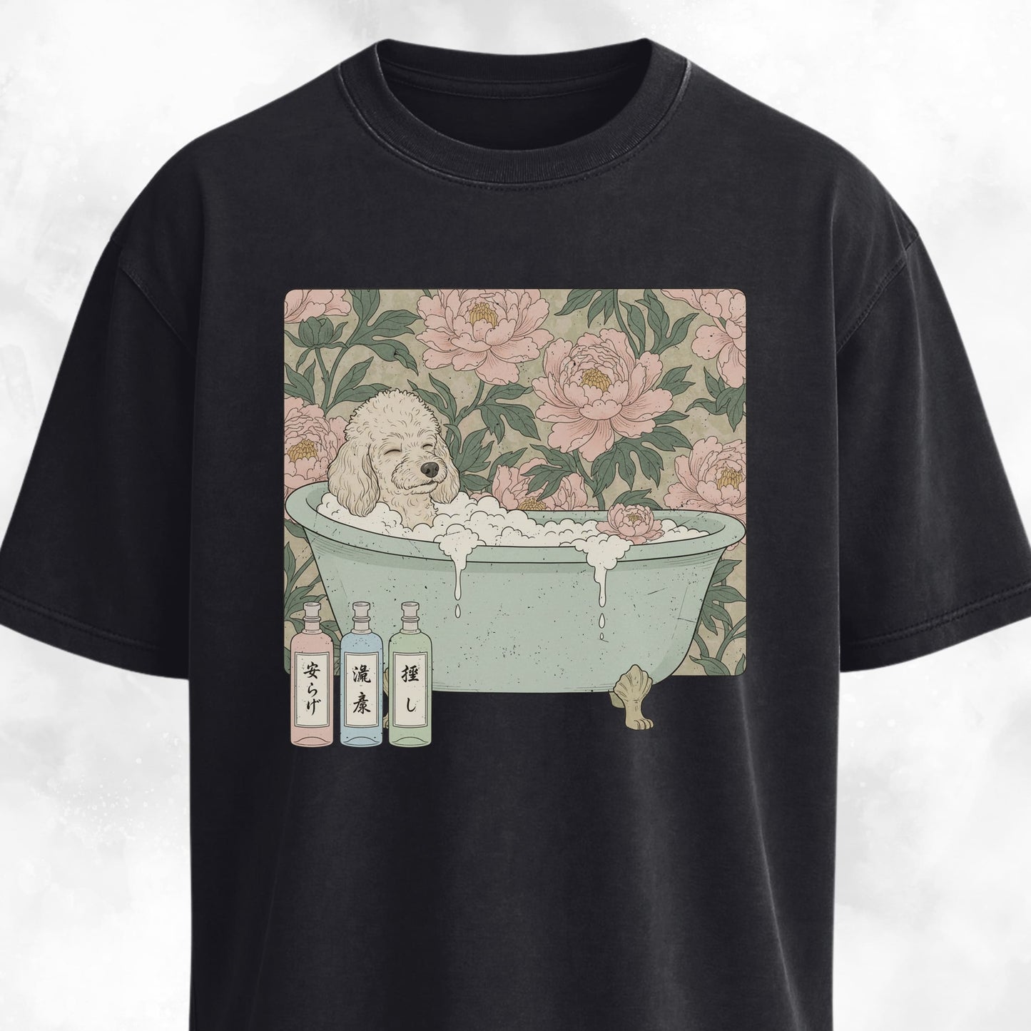 Poodle Taking A Bath T-Shirt