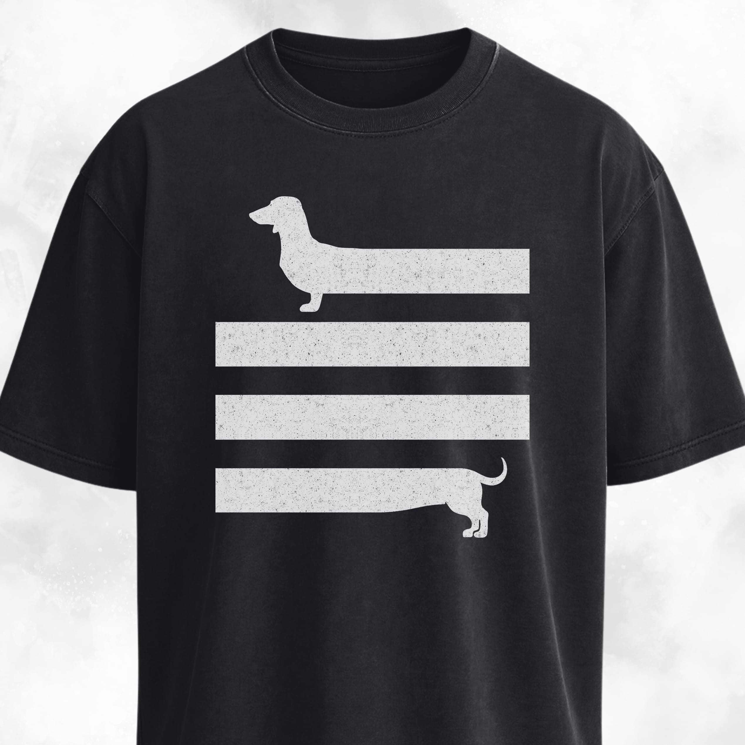 Long Body Abstract Dachshund T-Shirt