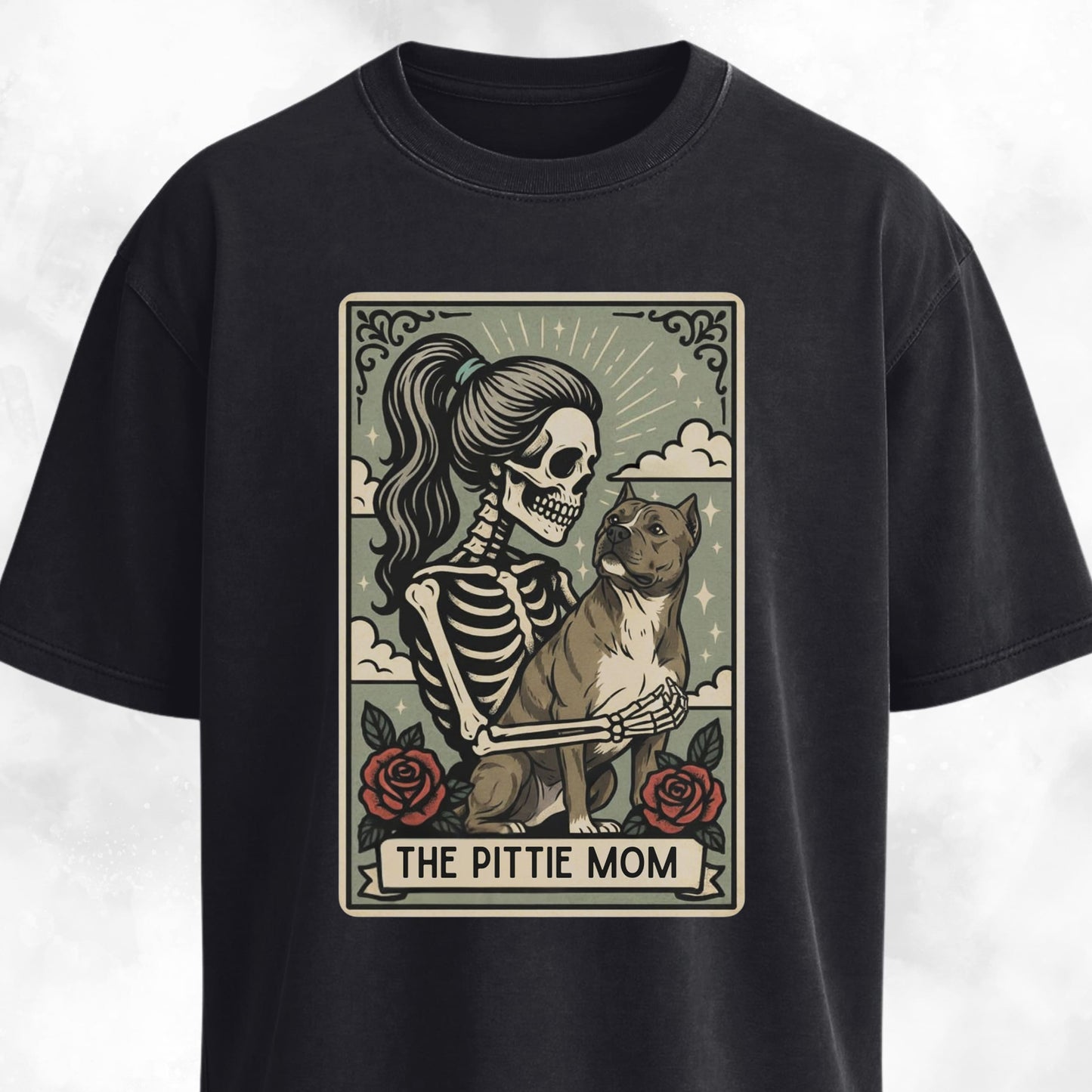 The Pittie Mom Tarot Card T-Shirt