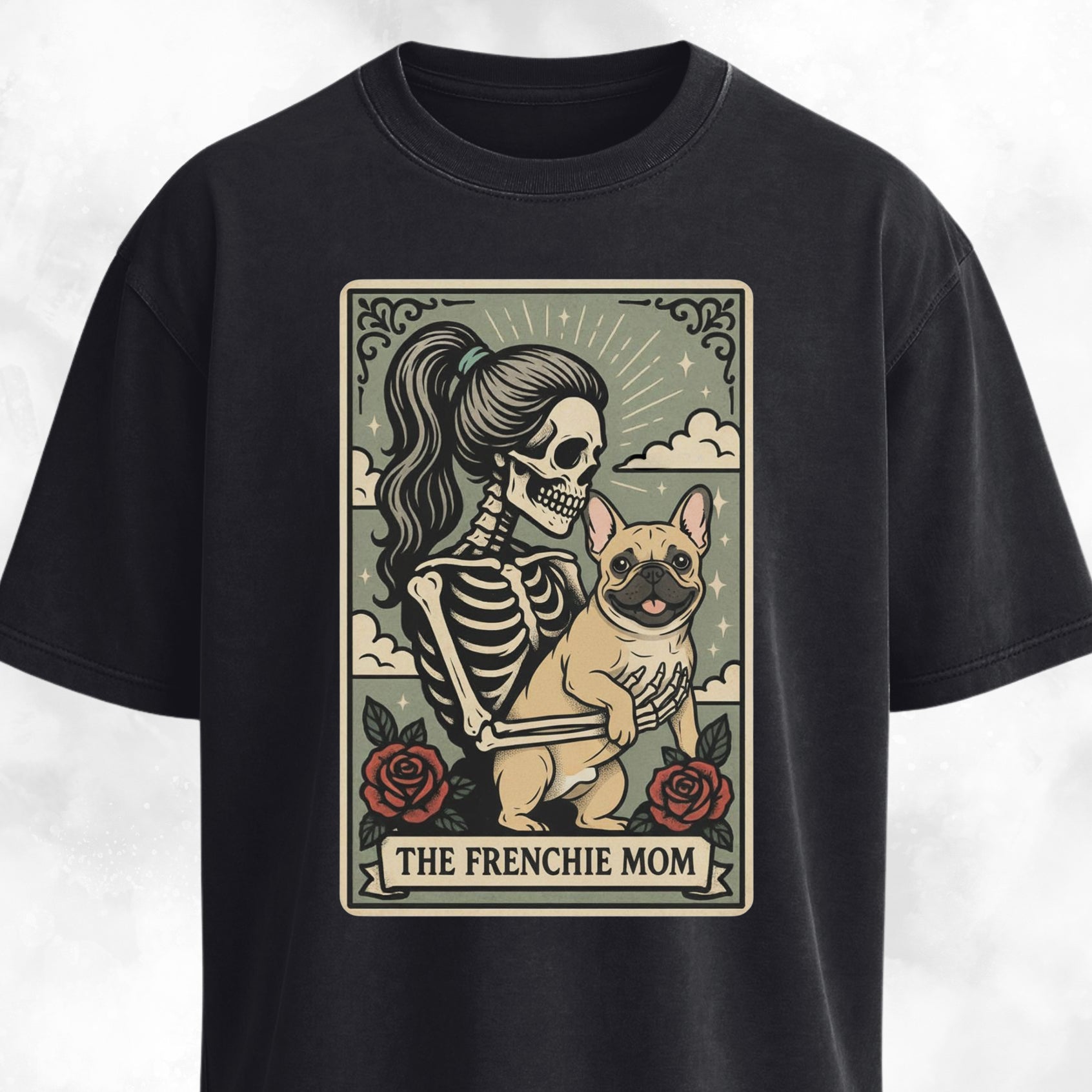 The Frenchie Mom Tarot Card T-Shirt