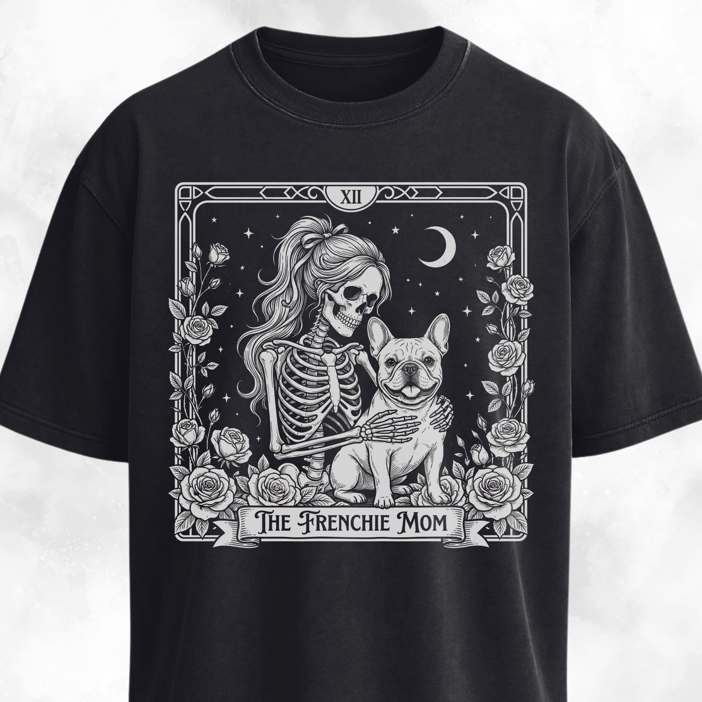 Gothic Frenchie Mom T-Shirt