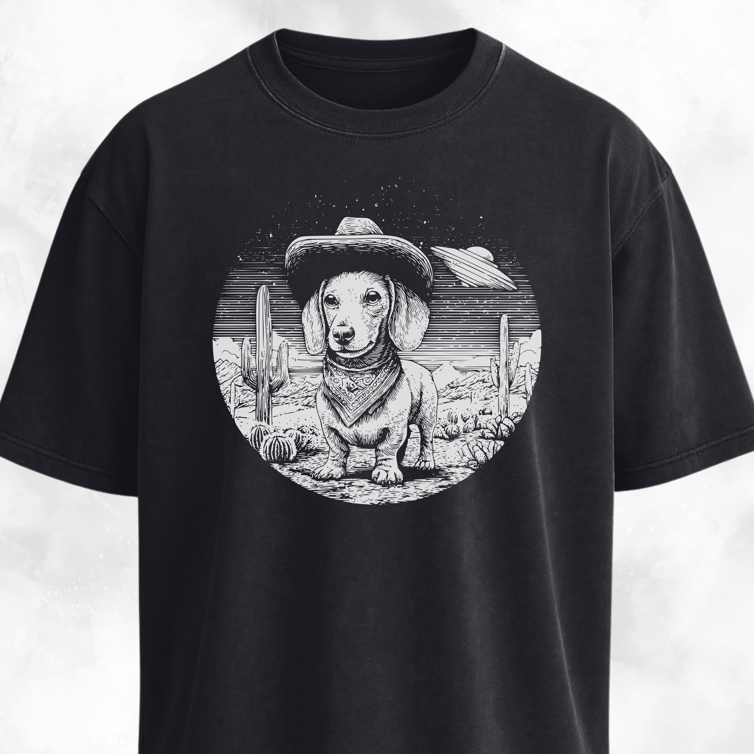 Doxie Cowboy In The Desert T-Shirt
