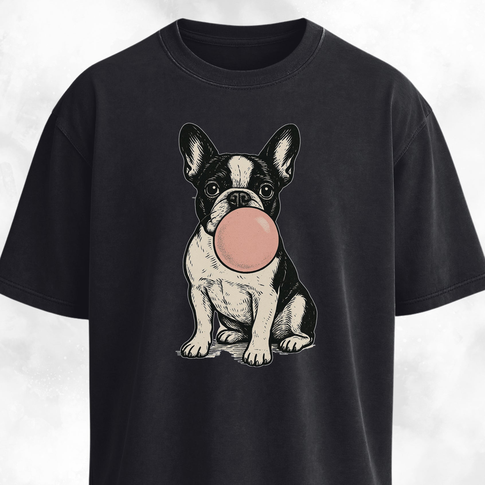 Frenchie Blowing Bubblegum T-Shirt