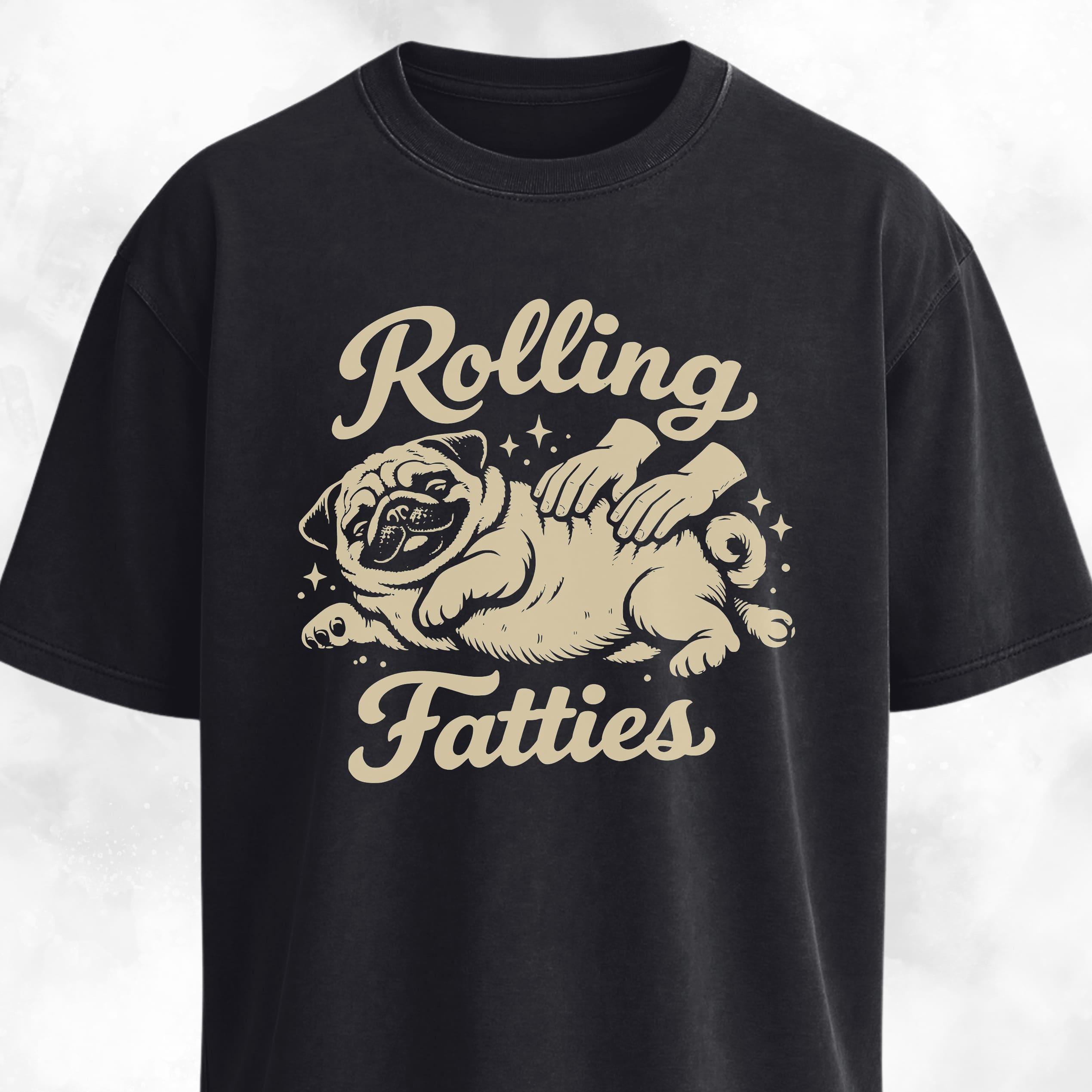 Rolling Fatties Pug T-Shirt