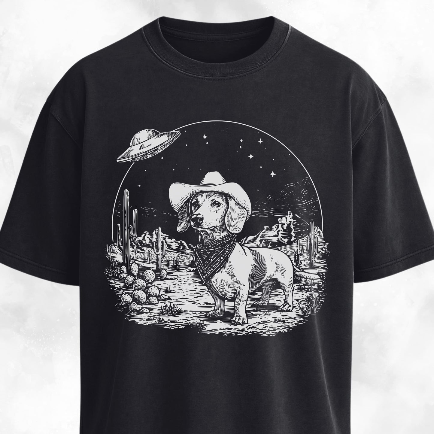 Cowboy Doxie In The Desert T-Shirt