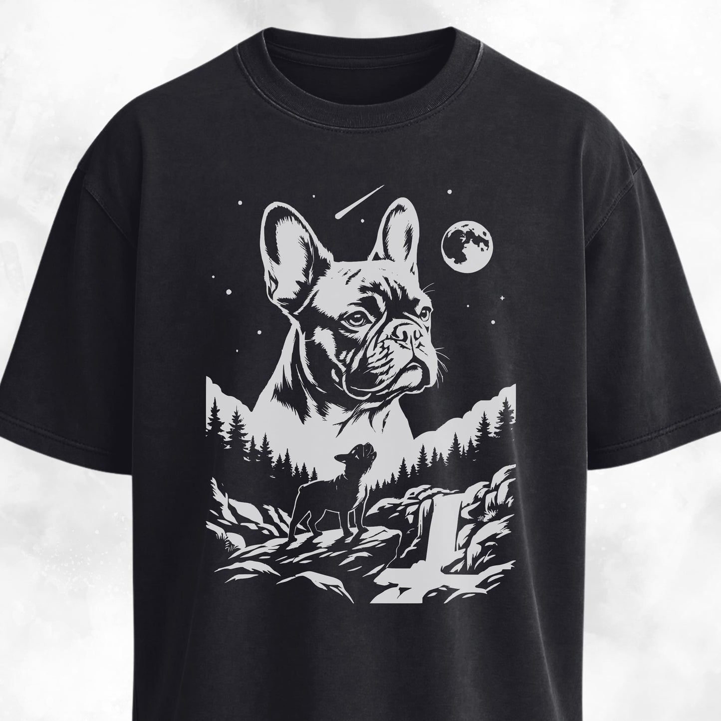 Frenchie Night Collage T-Shirt
