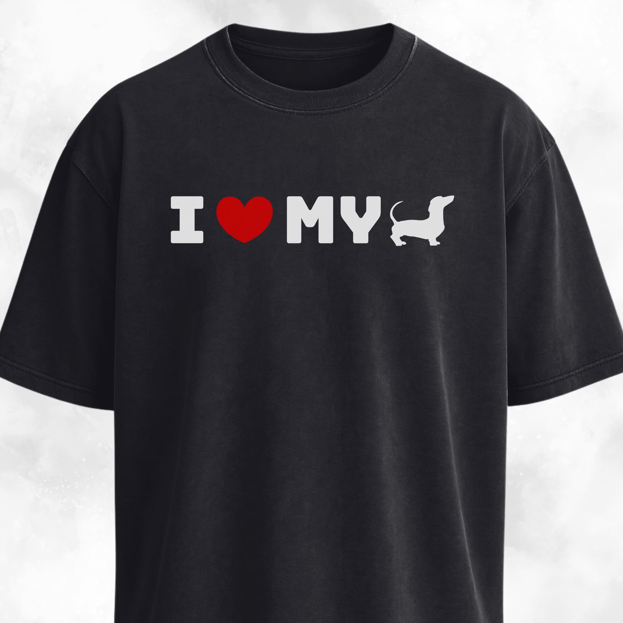 I Love My Doxie Minimal T-Shirt