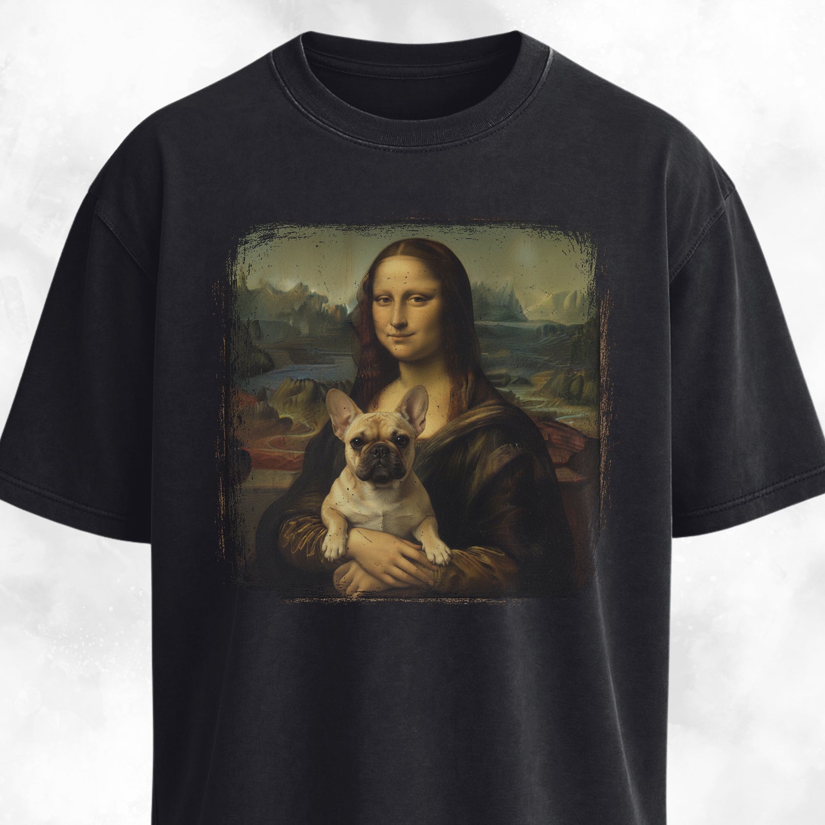 Mona Lisa Frenchie Edition T-Shirt