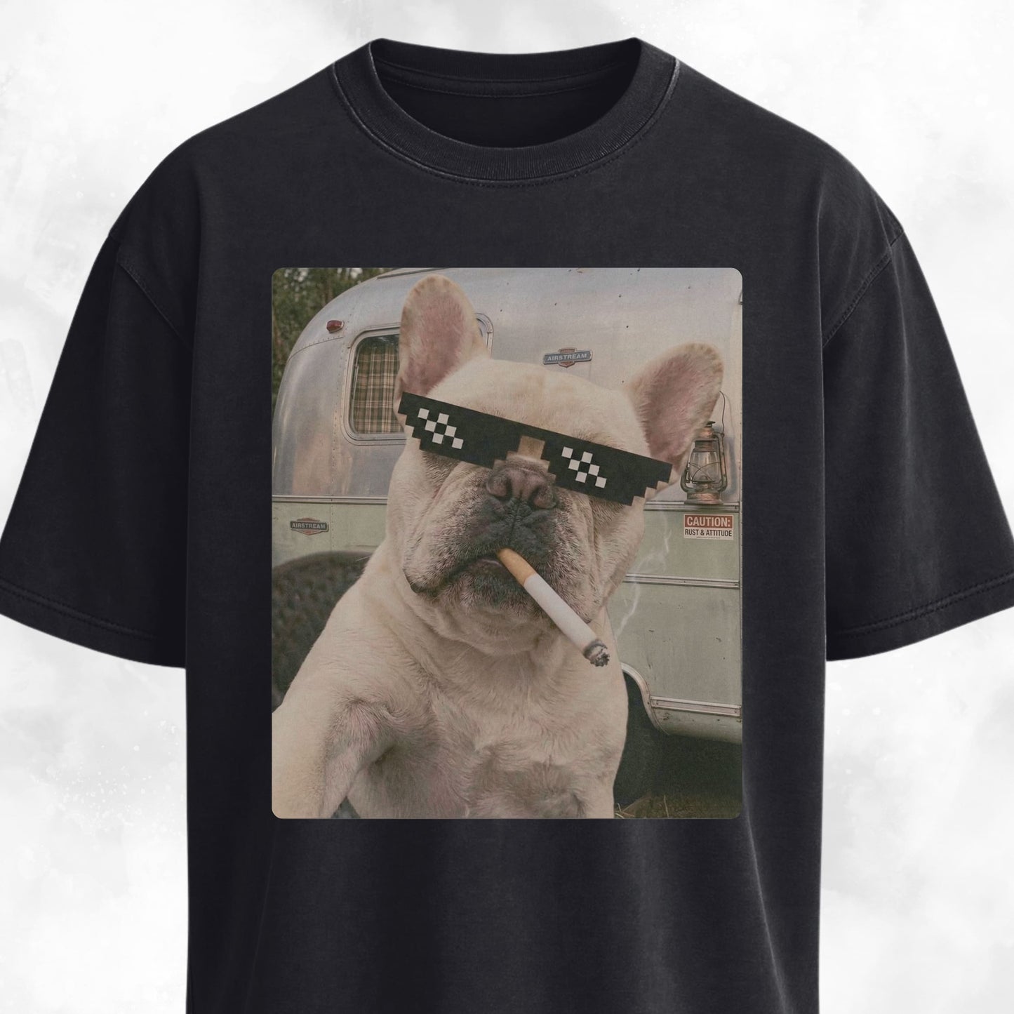 French Bulldog Vintage Selfie T-Shirt