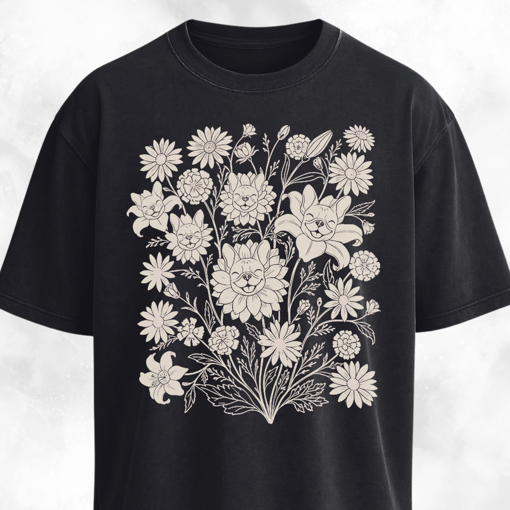 Frenchies Wildflower Composition T-Shirt