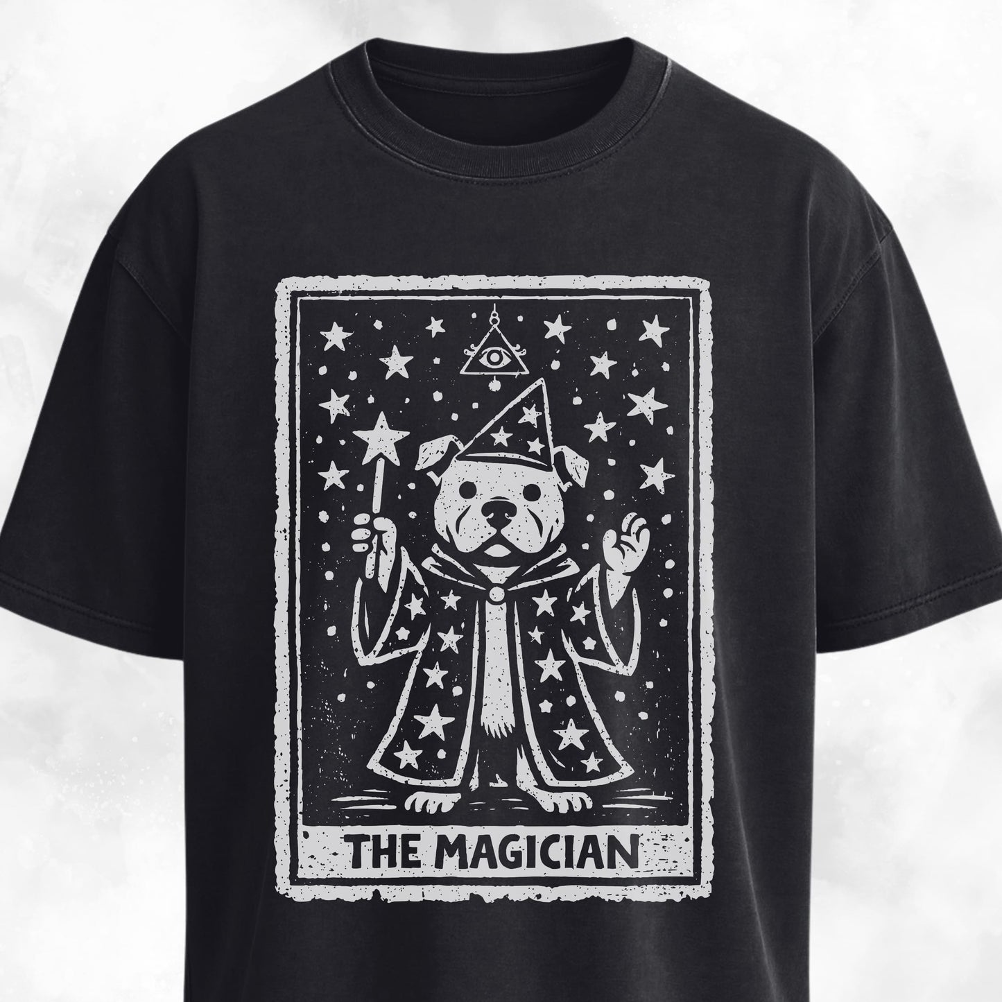 The Magician Pitbull Tarot Card T-Shirt