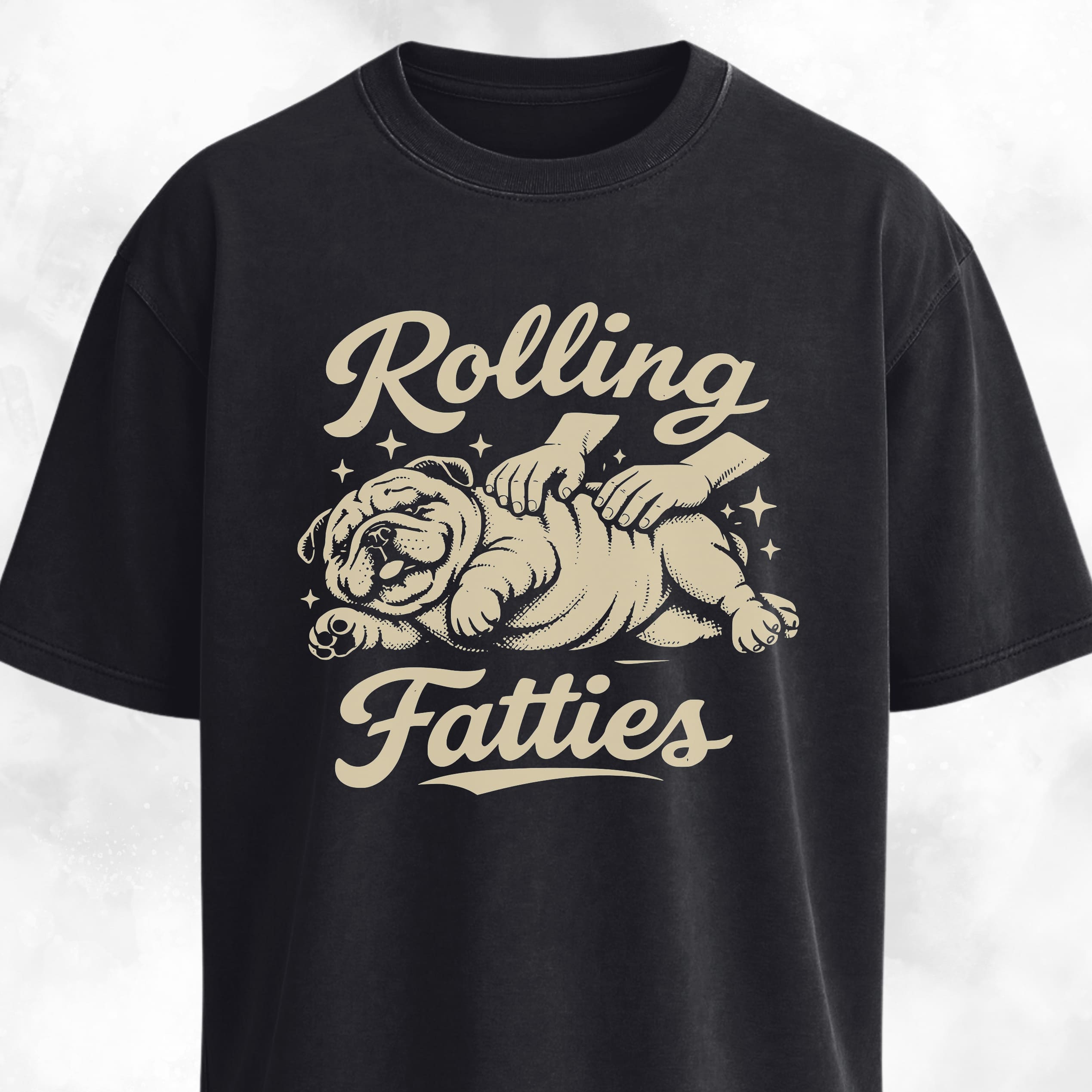 Rolling Fatties Bulldog T-Shirt