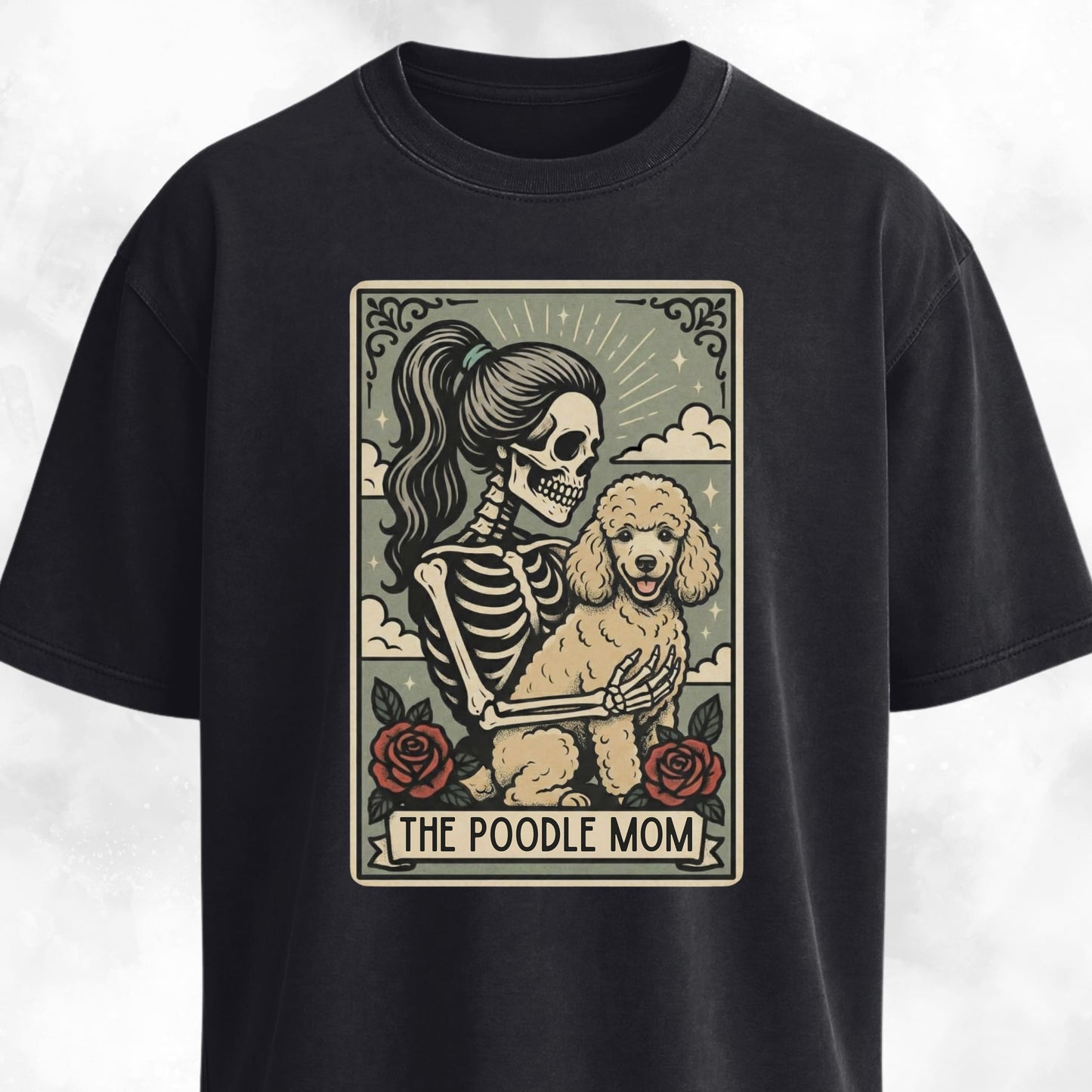 The Poodle Mom Tarot Card T-Shirt