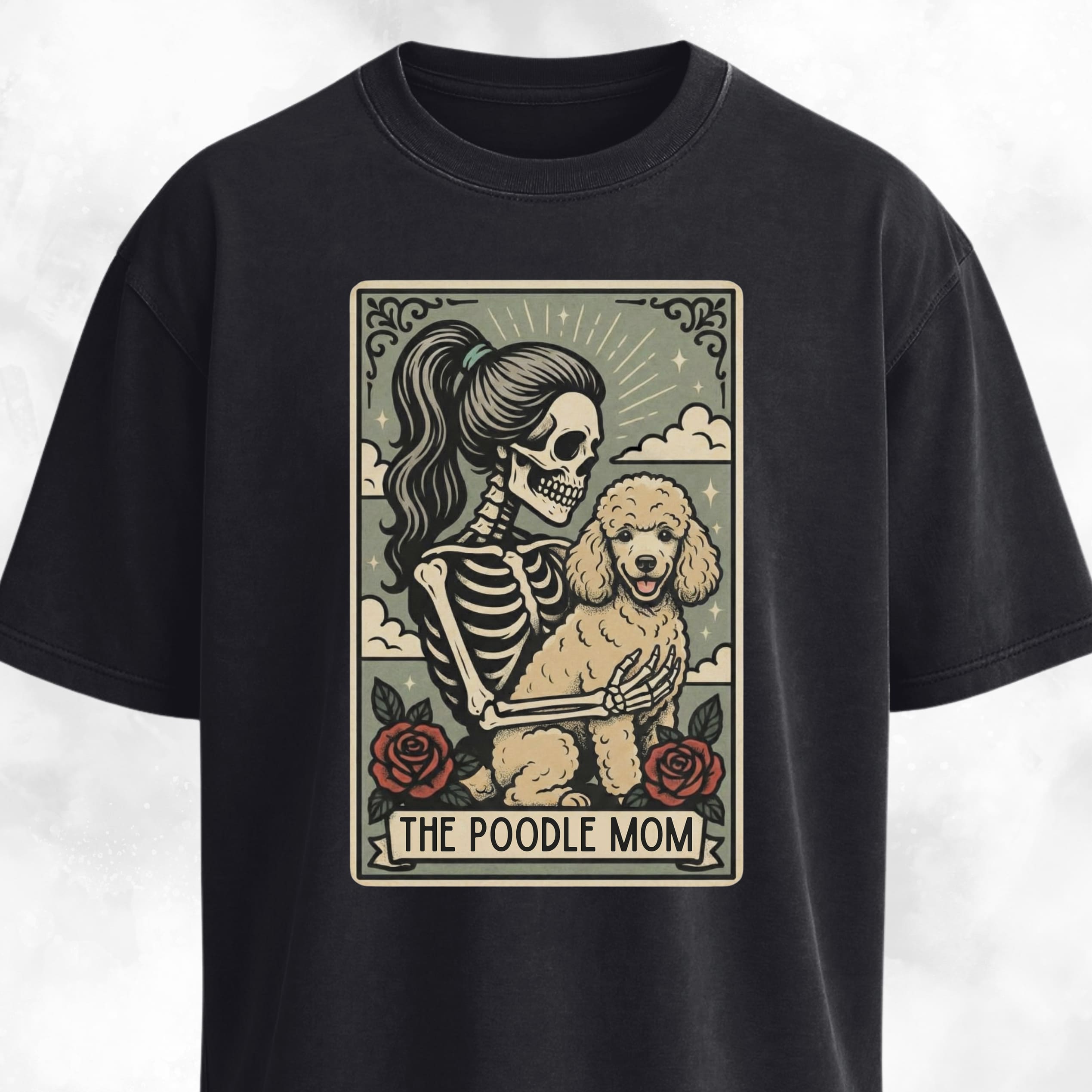 The Poodle Mom Tarot Card T-Shirt