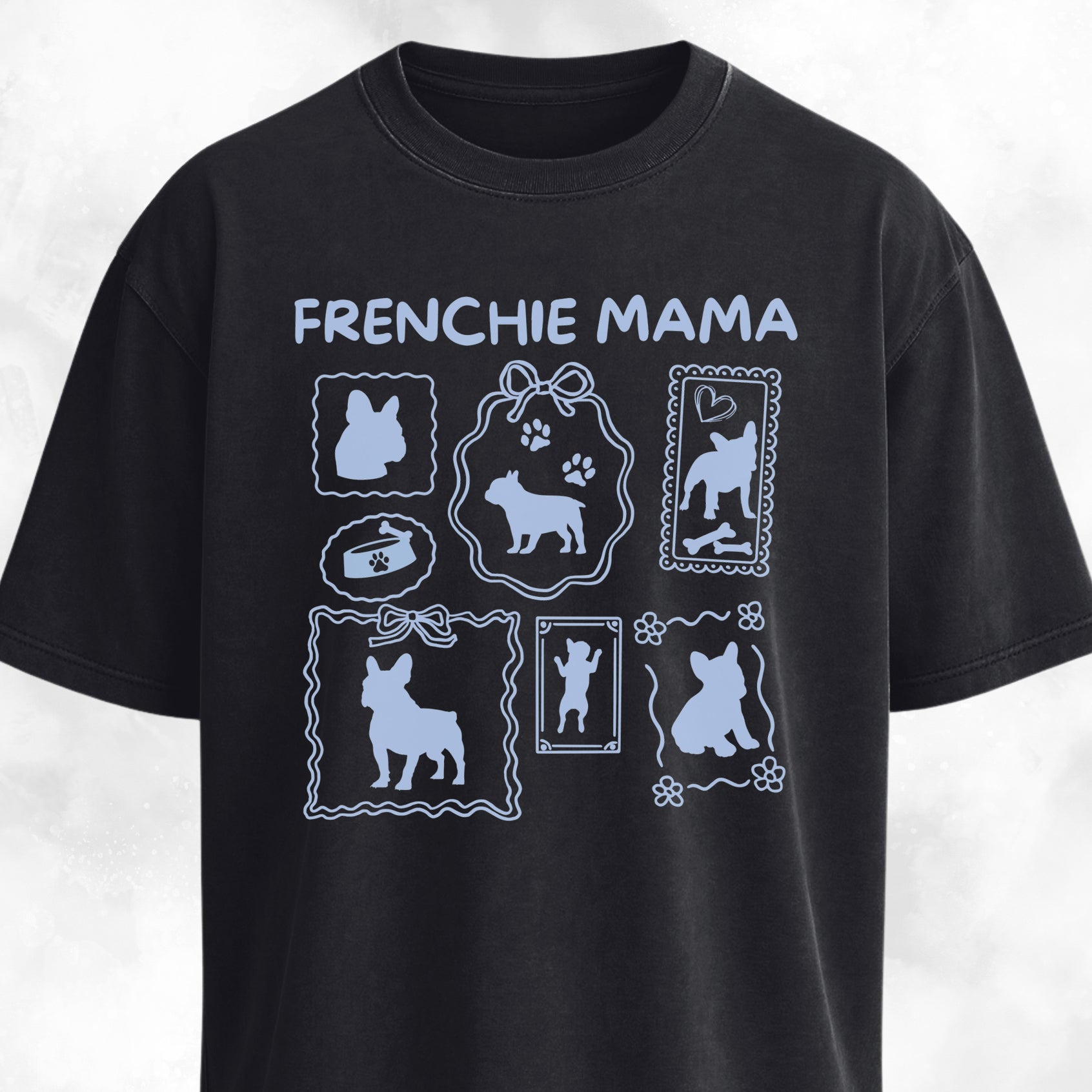 Frenchie Mama Collage T-Shirt