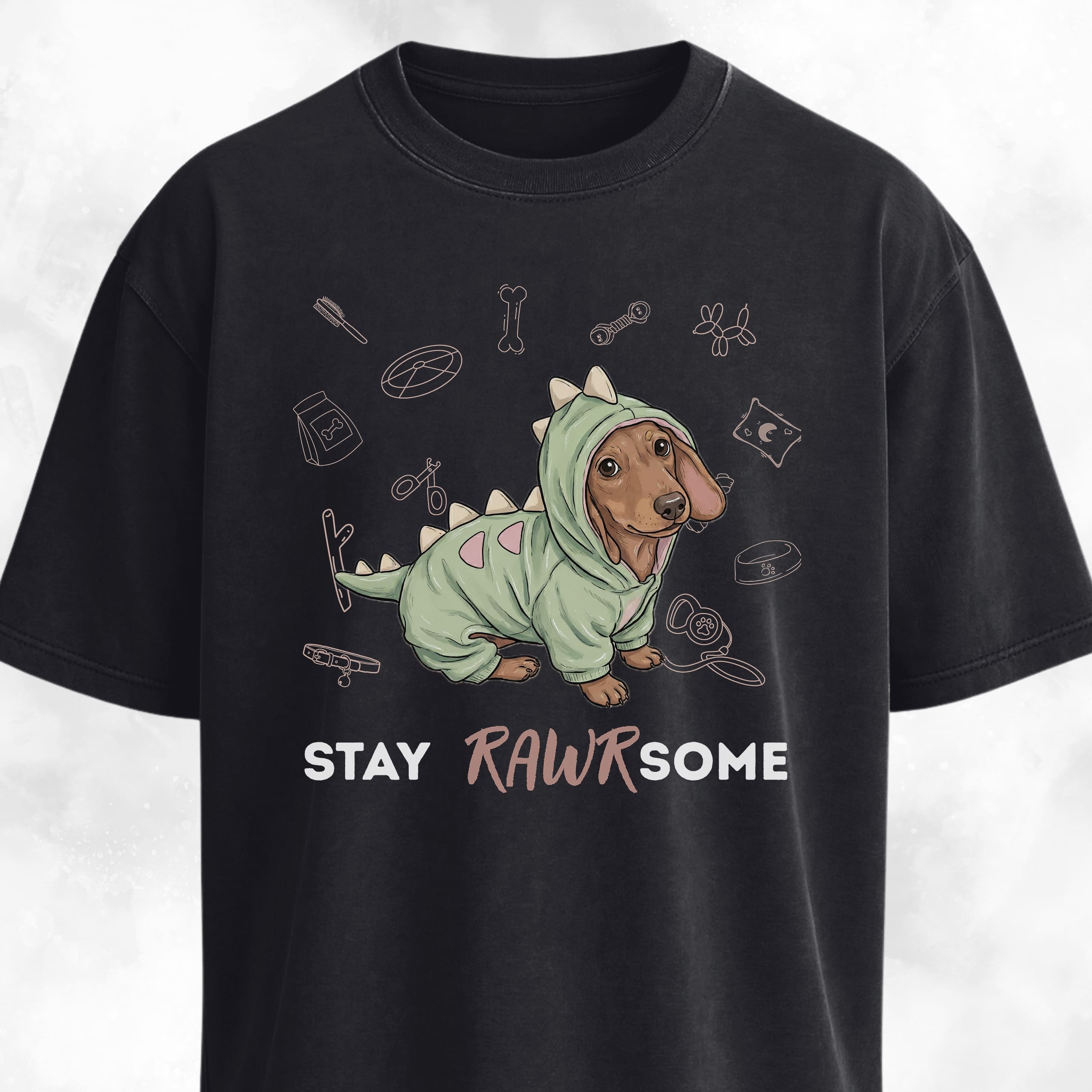 Doxie In A Dinosaur Costume T-Shirt