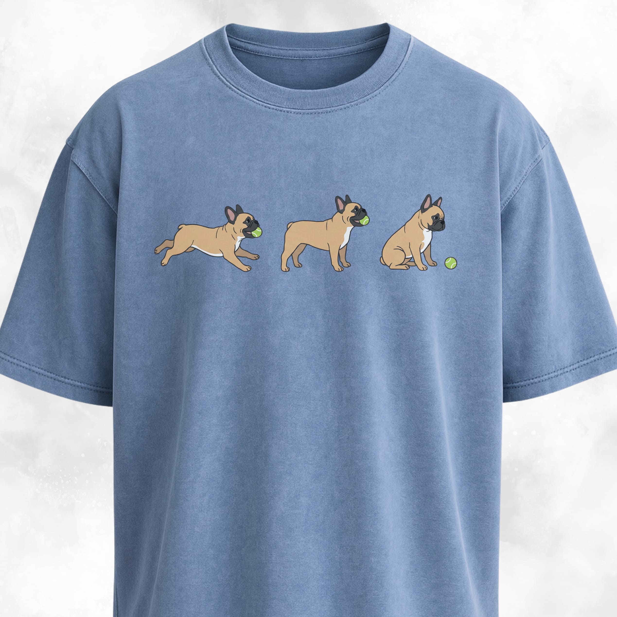 Frenchie With A Tennis Ball T-Shirt