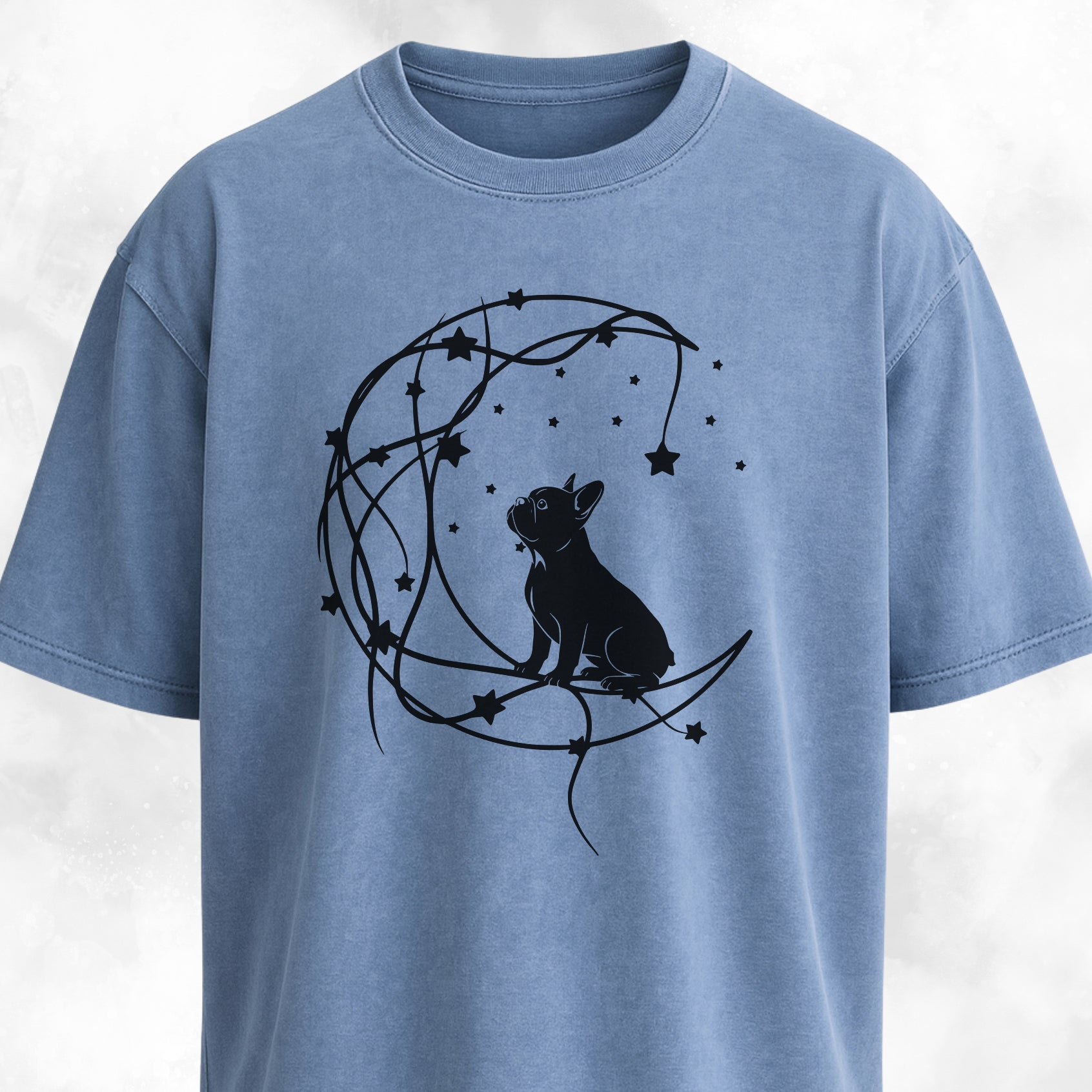 Moon Frenchie Romantic T-Shirt