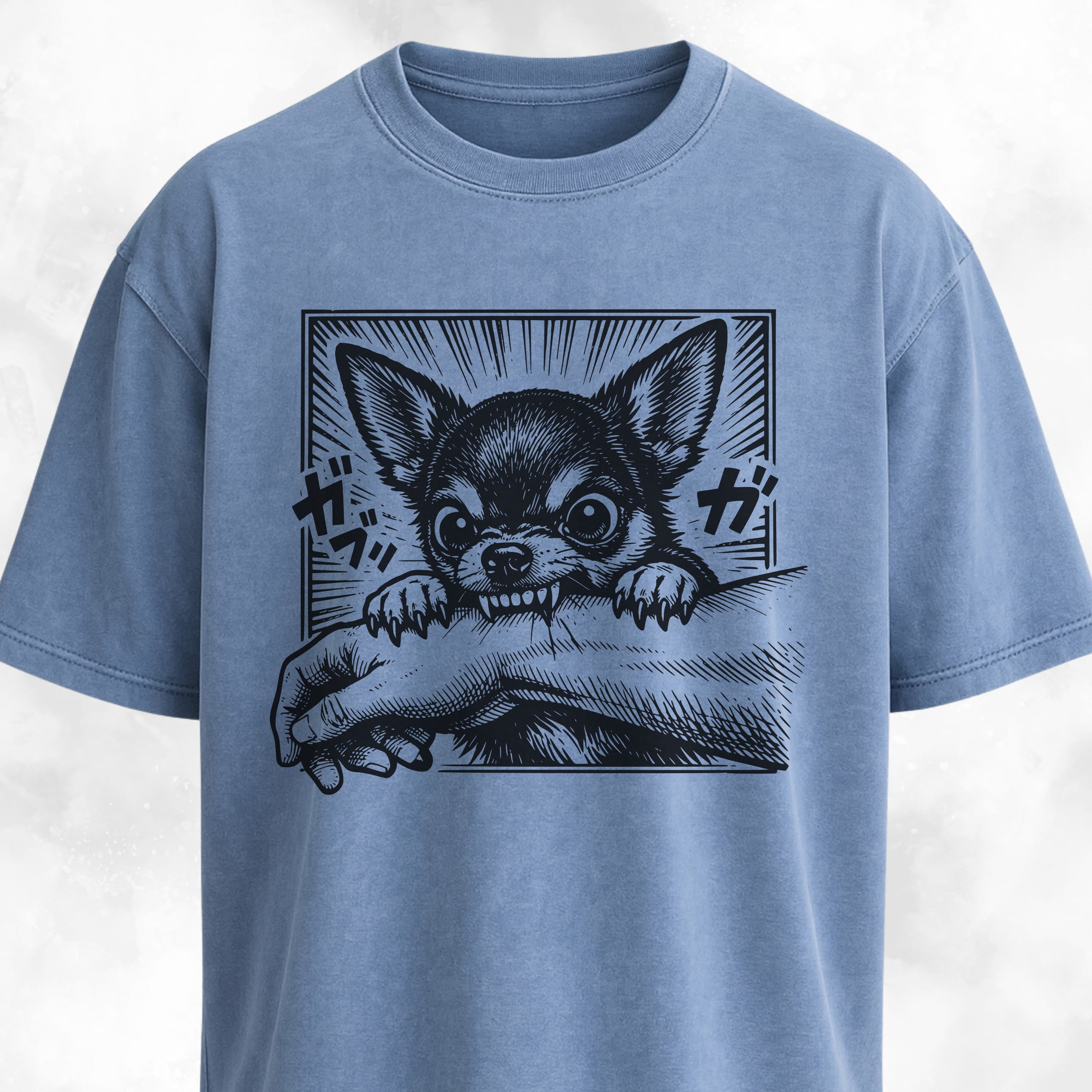 Manga Chihuahua Biting An Arm T-Shirt