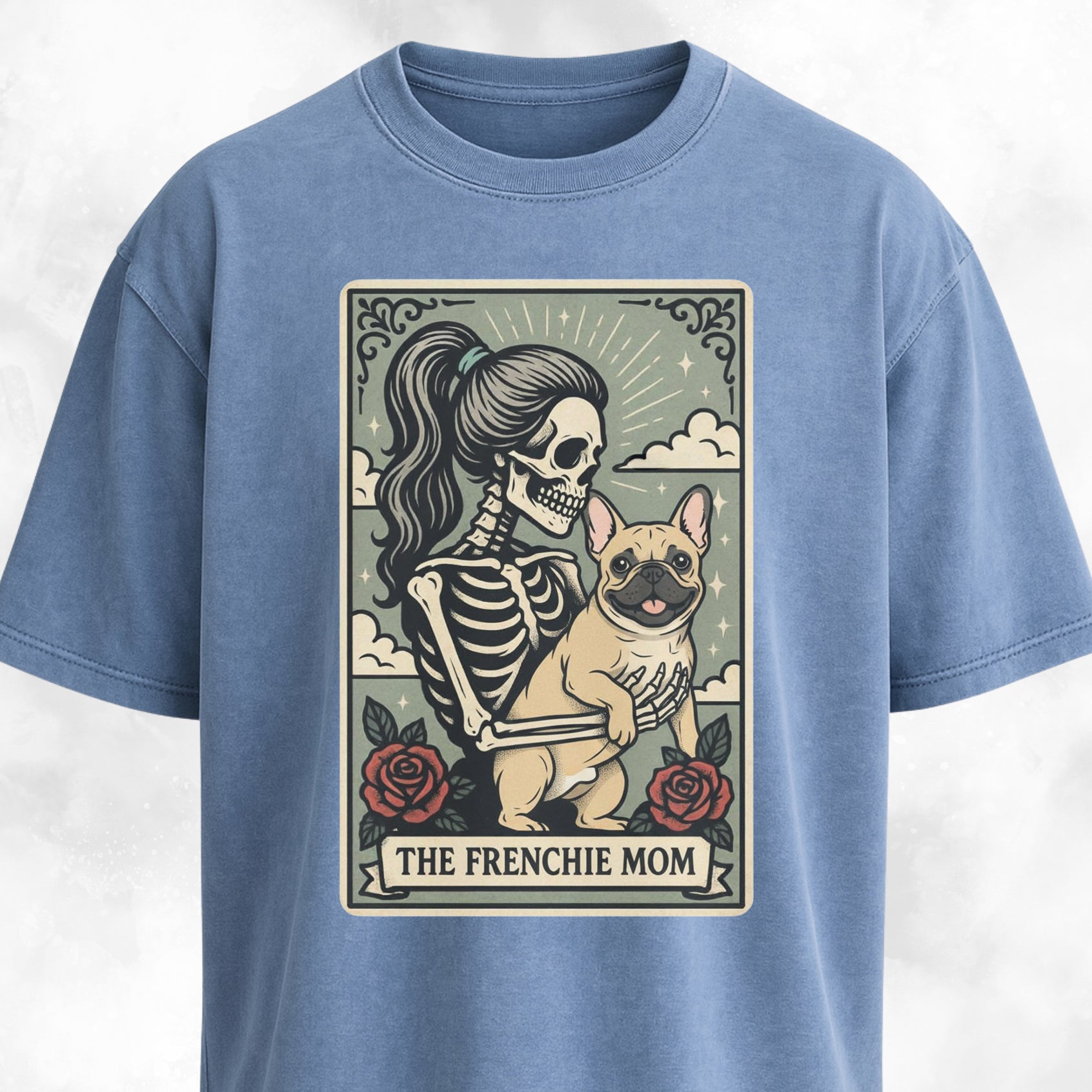 The Frenchie Mom Tarot Card T-Shirt