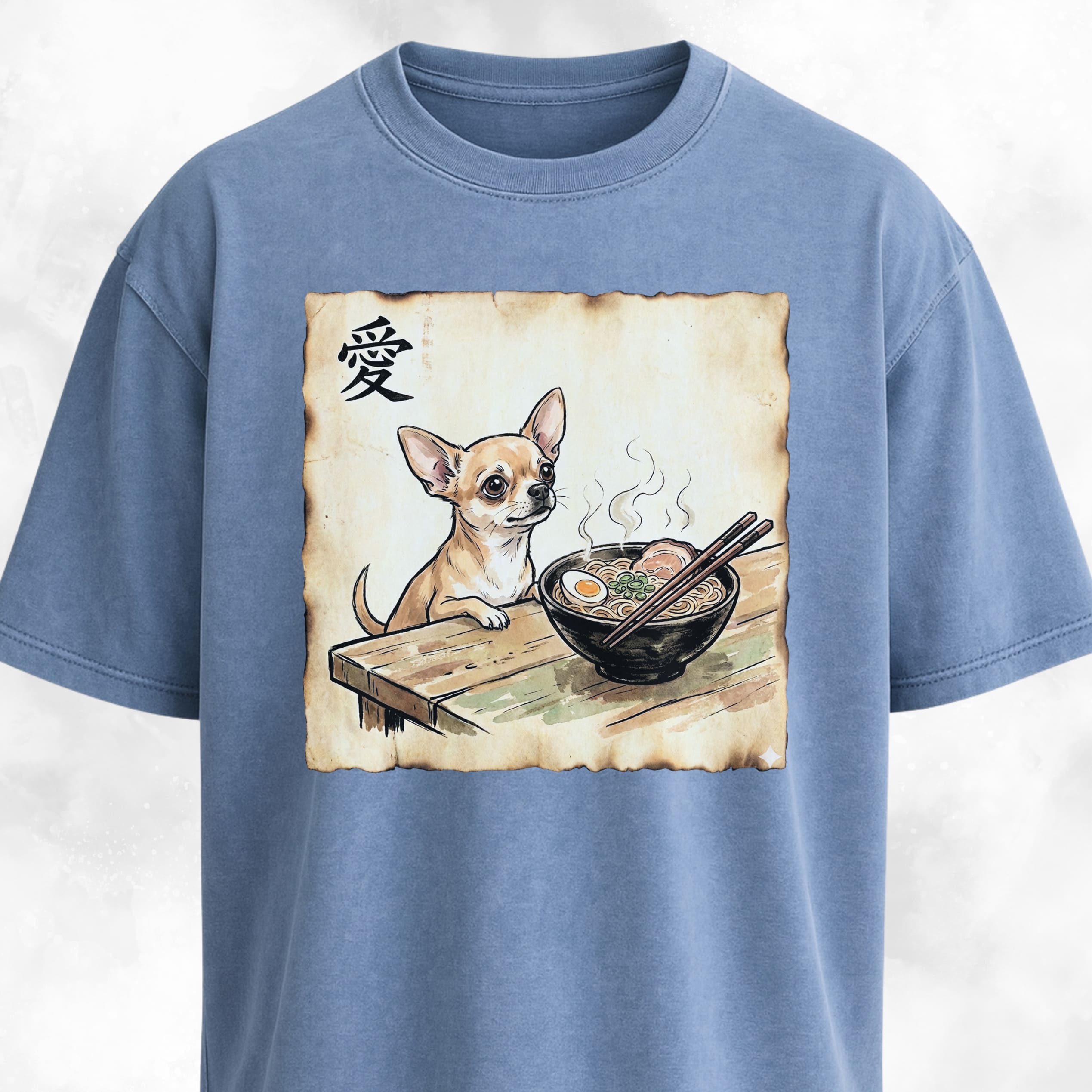 Japanese Chihuahua Eating Ramen T-Shirt