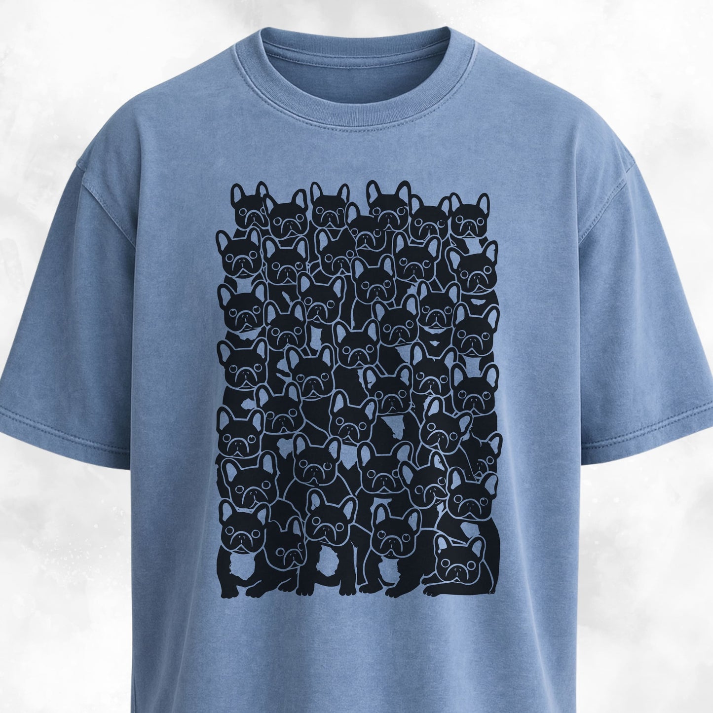 Cute Frenchies Crowd T-Shirt