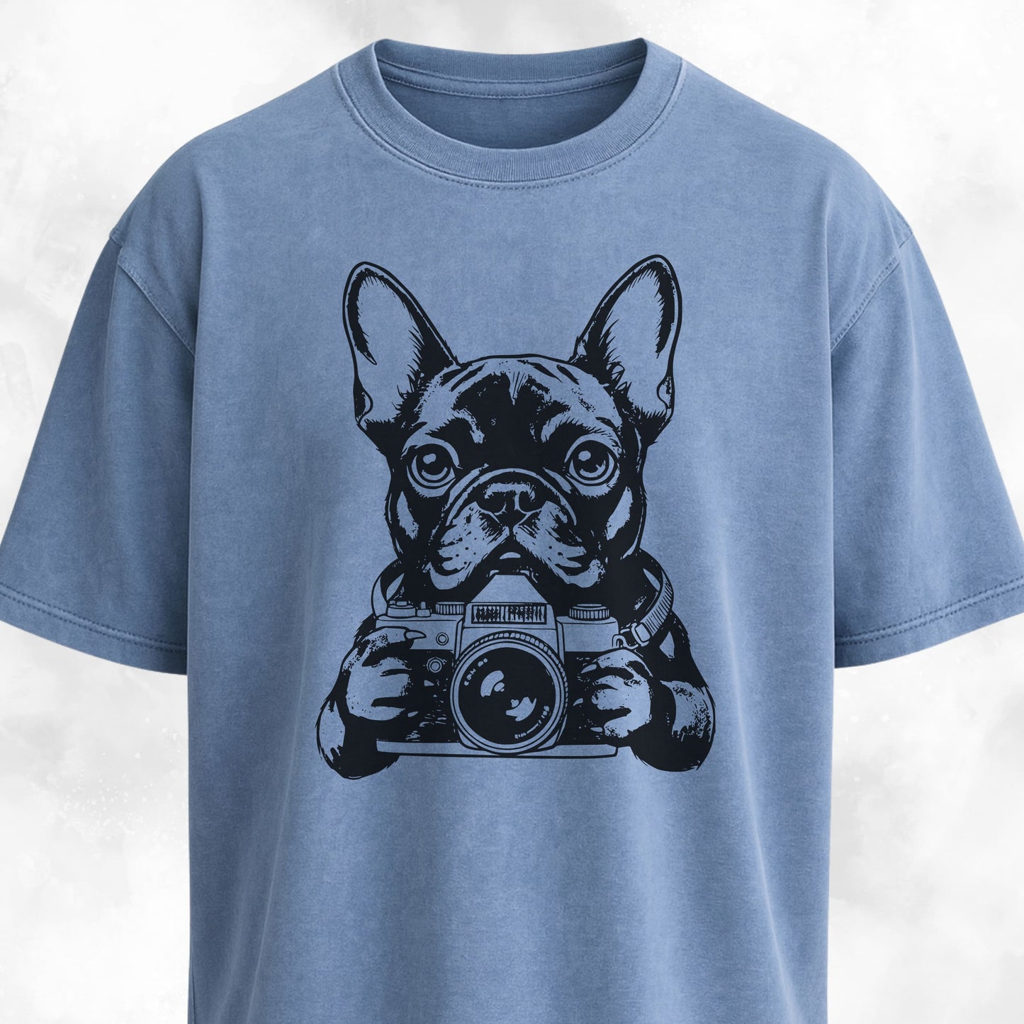 Tourist Frenchie With A Camera T-Shirt