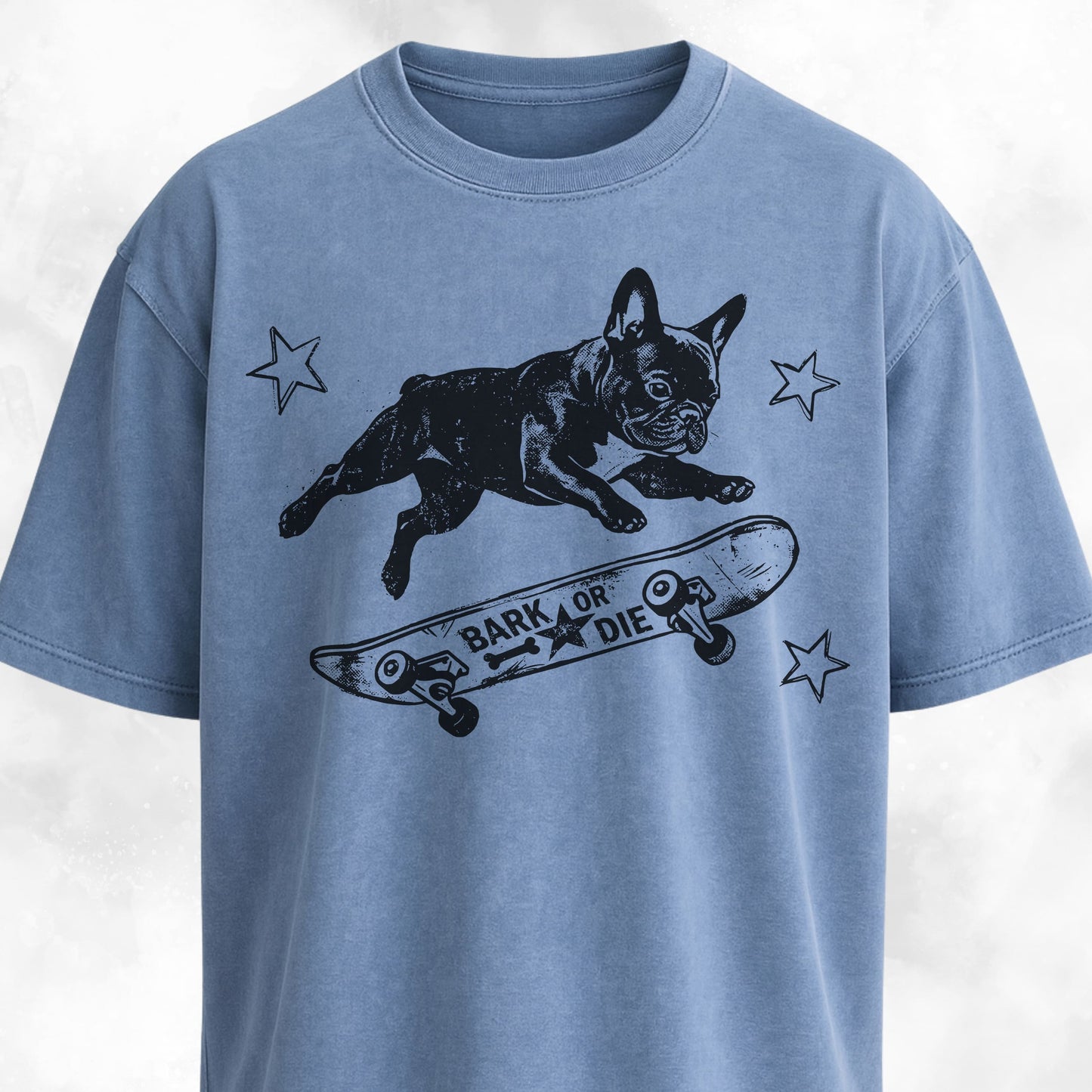 Frenchie On A Skateboard T-Shirt